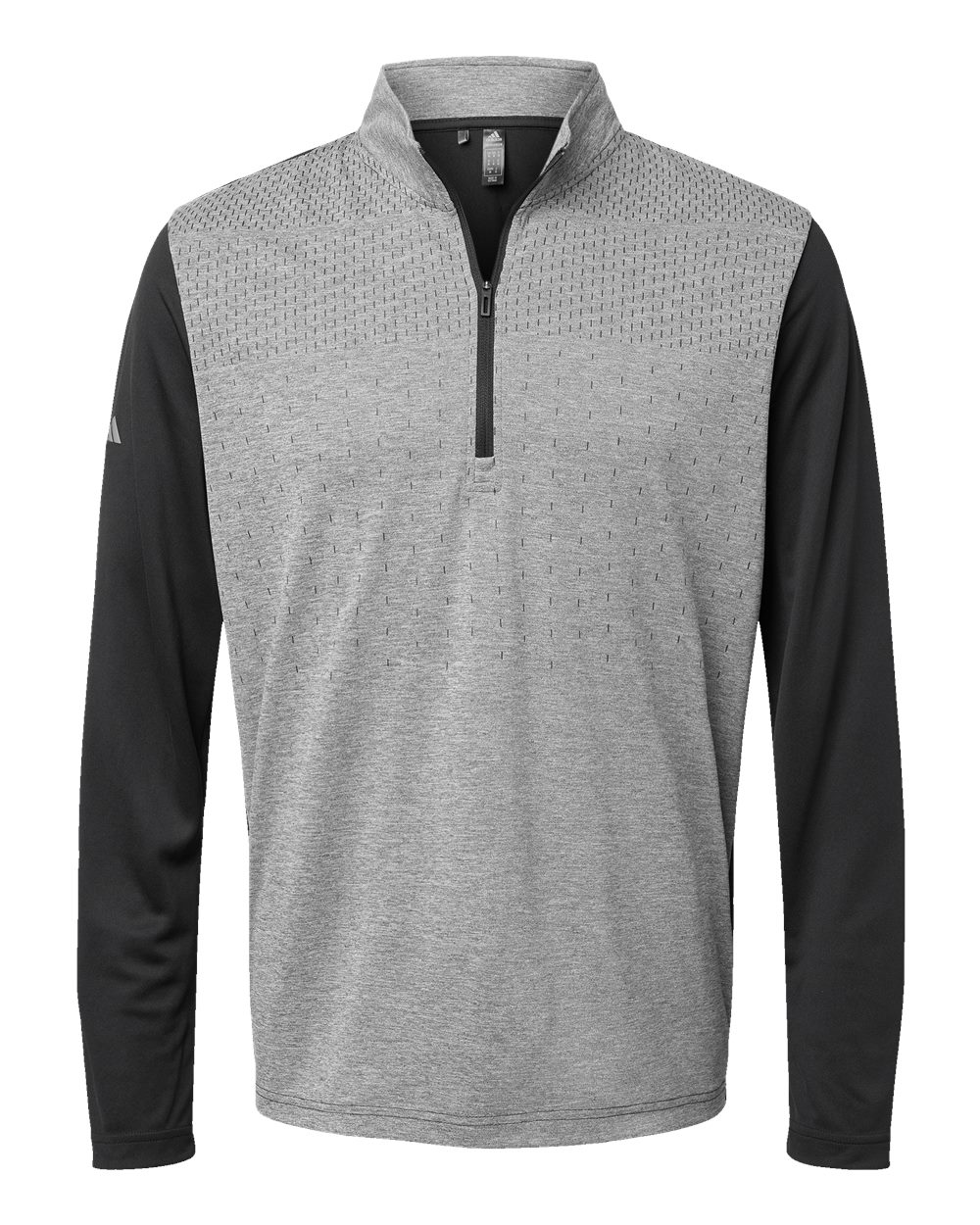 Men's Ultimate365 Heather Block Print Quarter-Zip Pullover - A522 7