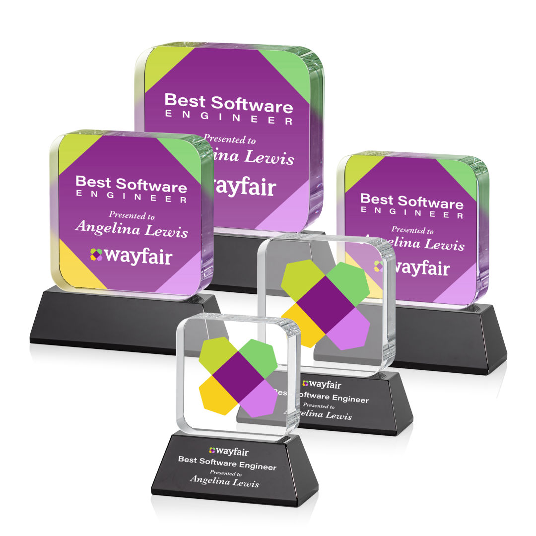 Flamborough VividPrint™ Award on Base - Black 4