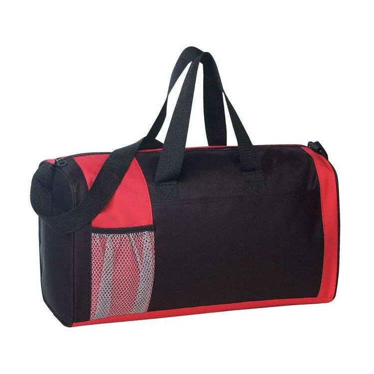 Poly Duffel Bags Red/Black 19" 2