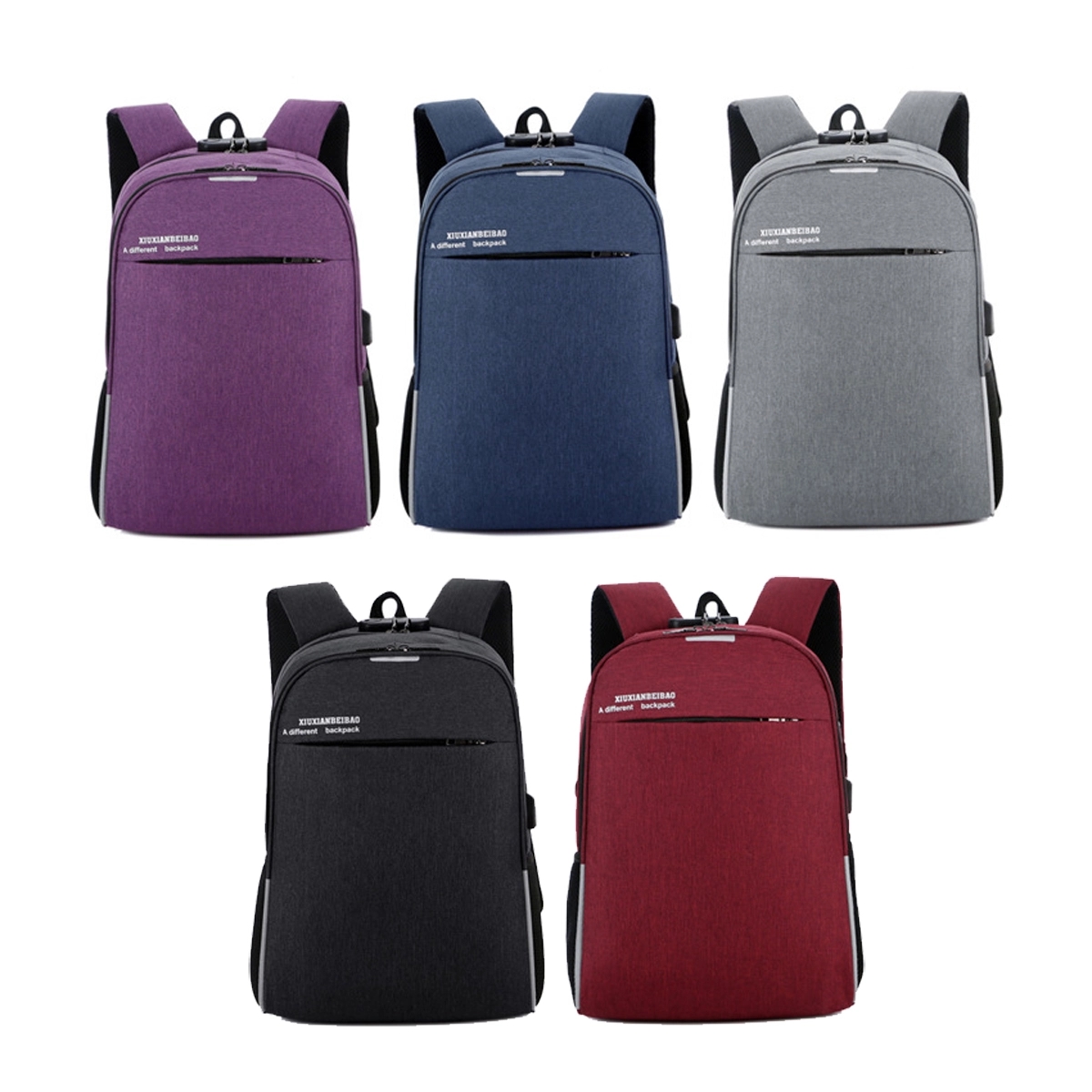 Anti-theft Backpacks With Coded Lock 2