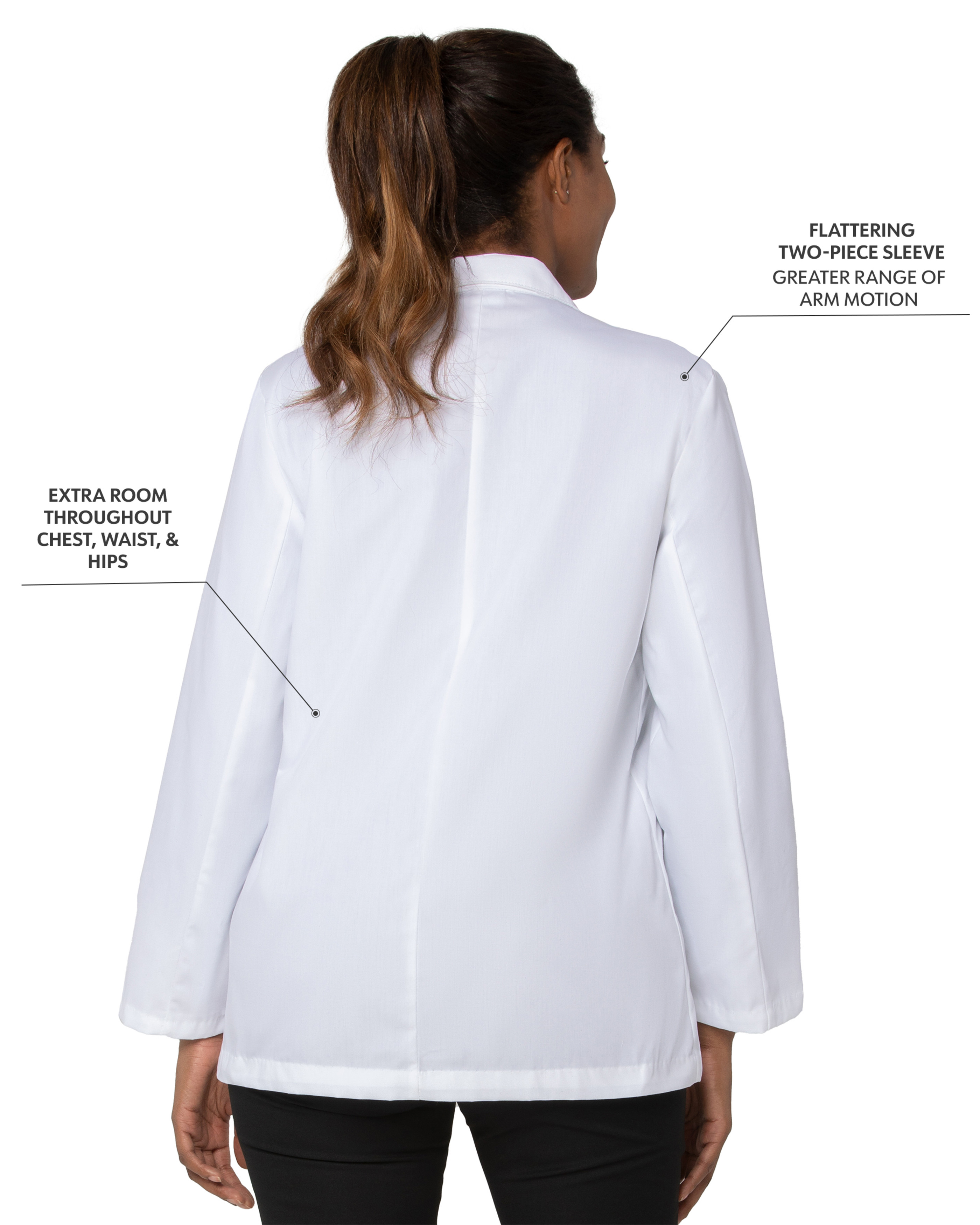 Landau - Essential Lab Coats - Women's Five-Pocket 28.5" Consultation Lab Coat 4
