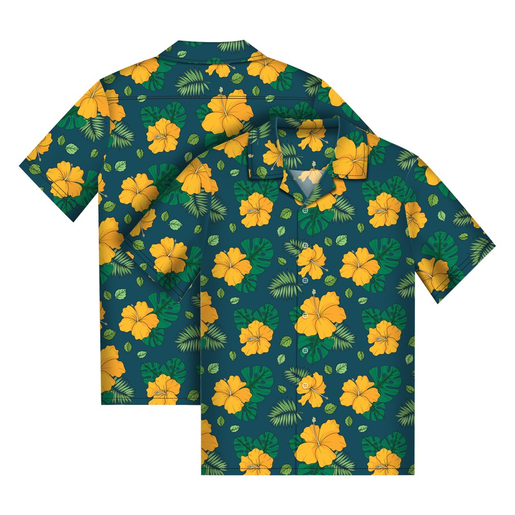 Men's Sublimated Hawaiian Cuban Collar Camp Shirt 5