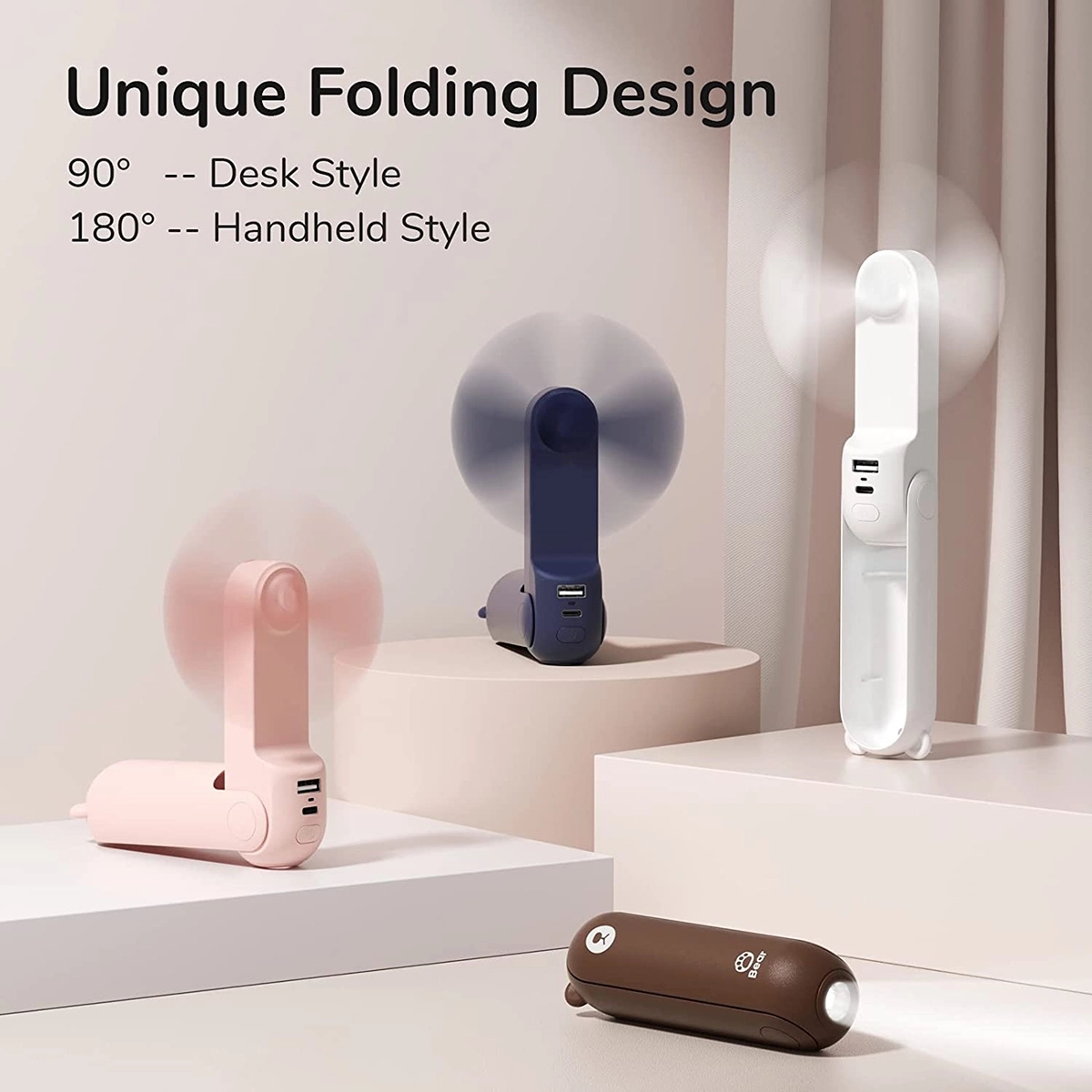 3 In 1 Small Pocket Fan 2