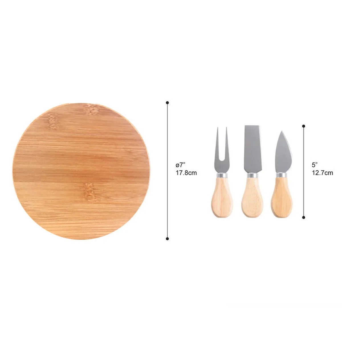Harper Mini Bamboo Cheese Board Knife Set 6