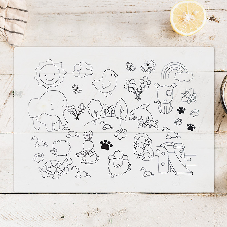 Silicone Coloring Placemat 2