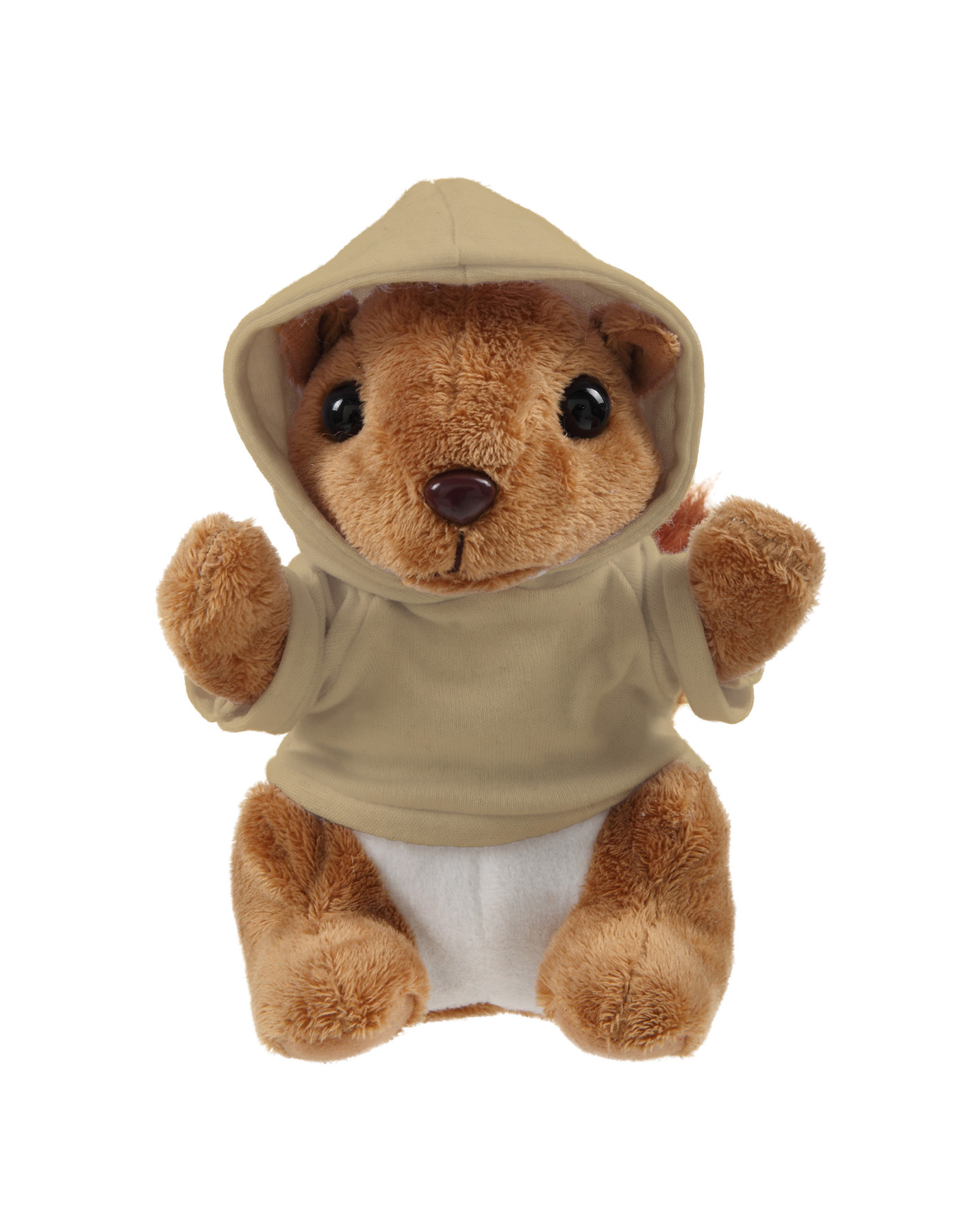 Soft Plush Sitting Squirrel wearing a Hoodie 18