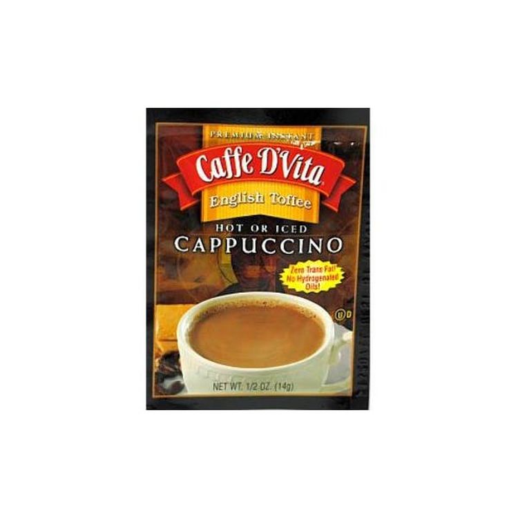 Caffe D'Vita® Cappuccino Packets - English Toffee 0.5 oz