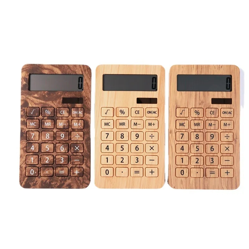 Bamboo 10 Solar Powered Student Electronic Calculator 1