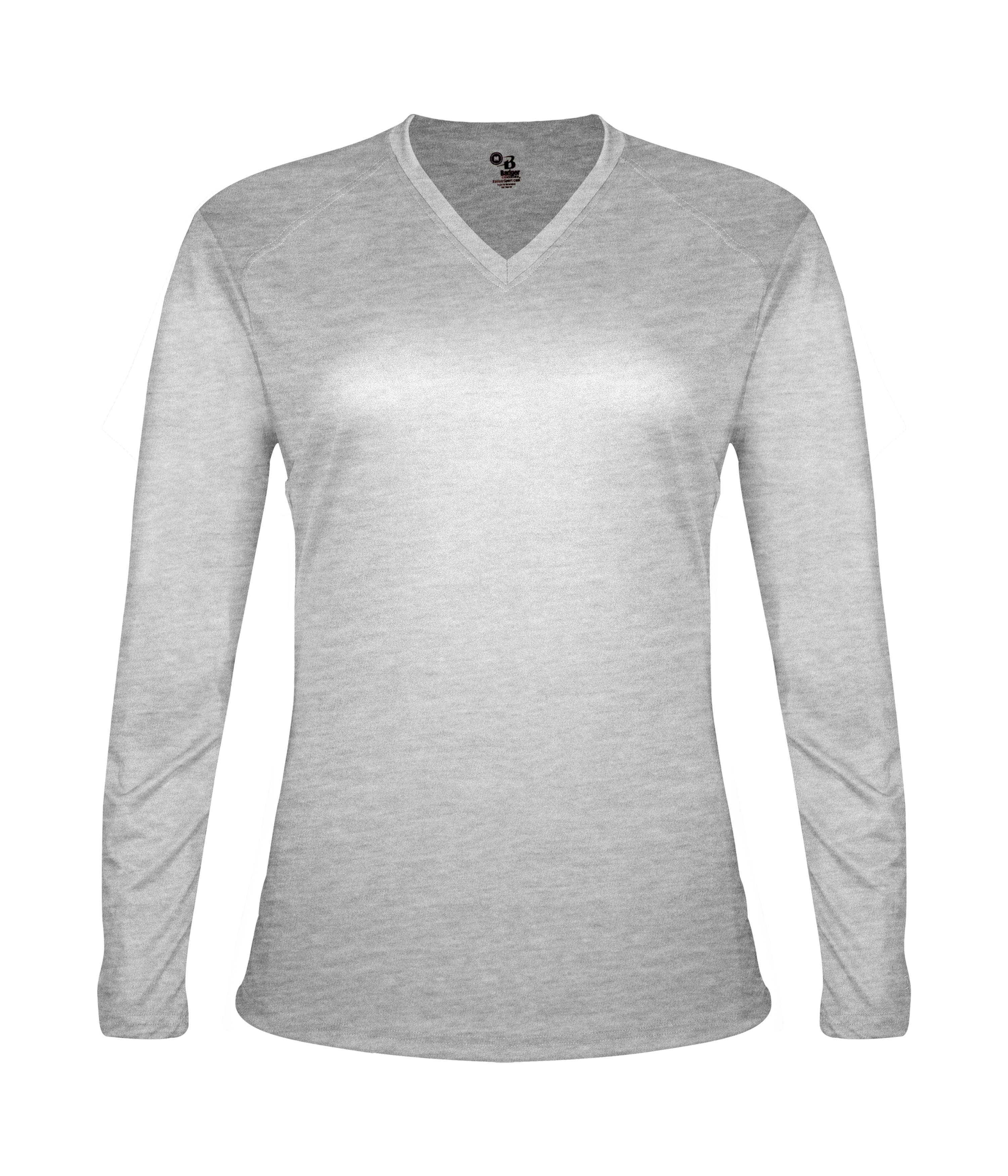 TRI-BLEND LADIES' V-NECK L/S T 26