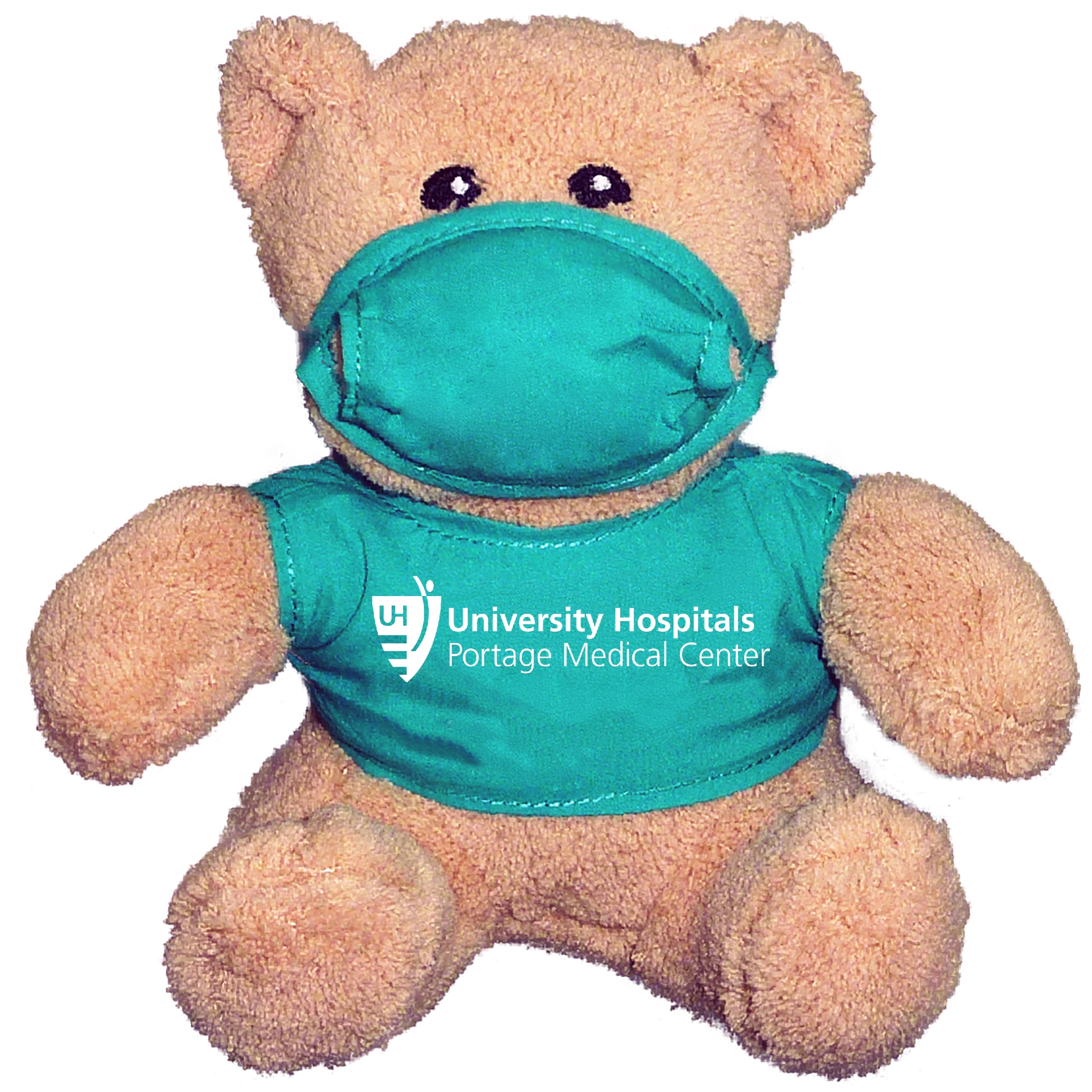 6" Brown Scrub Suit Bear