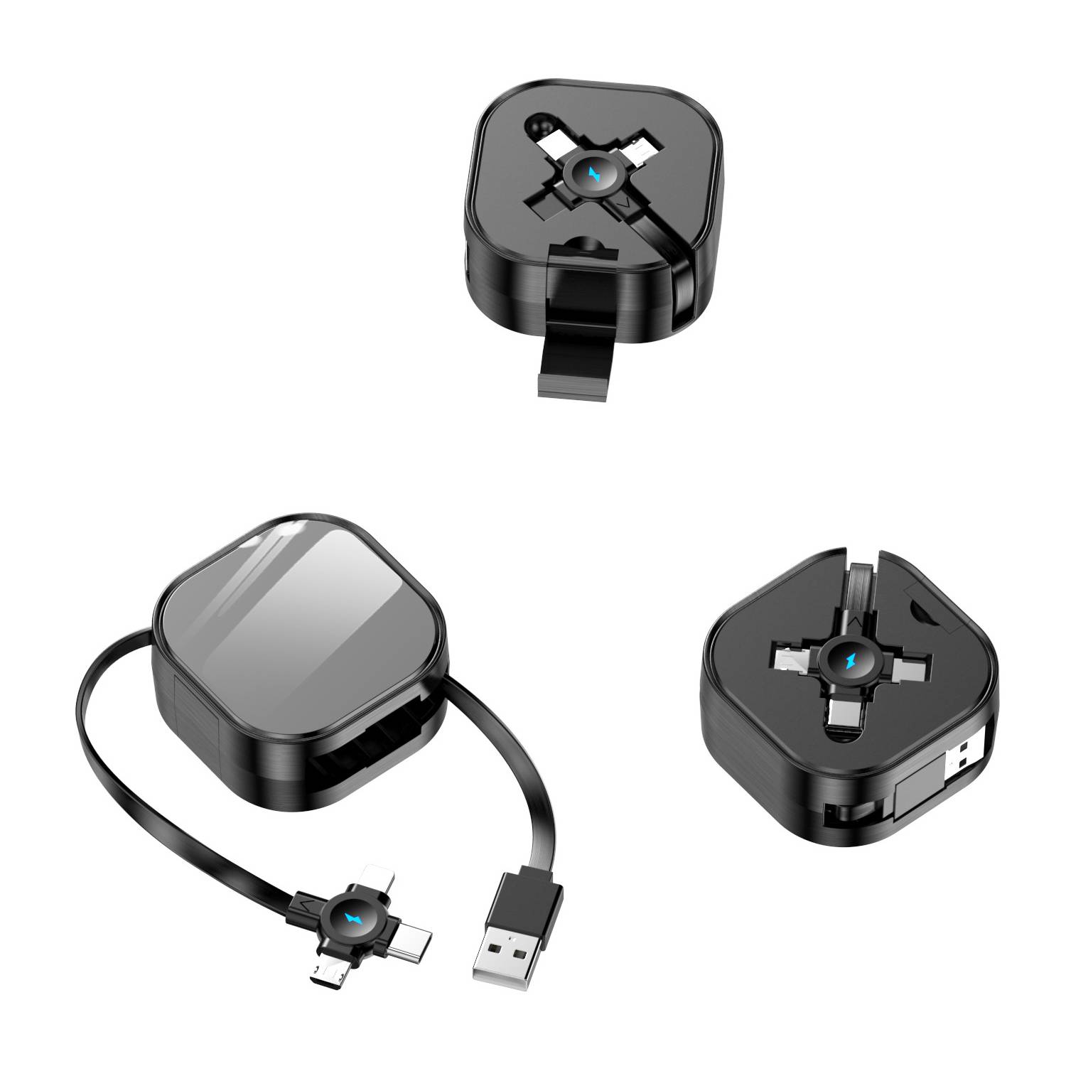 3 in 1 Retractable Charging Cable with Phone Stand 8
