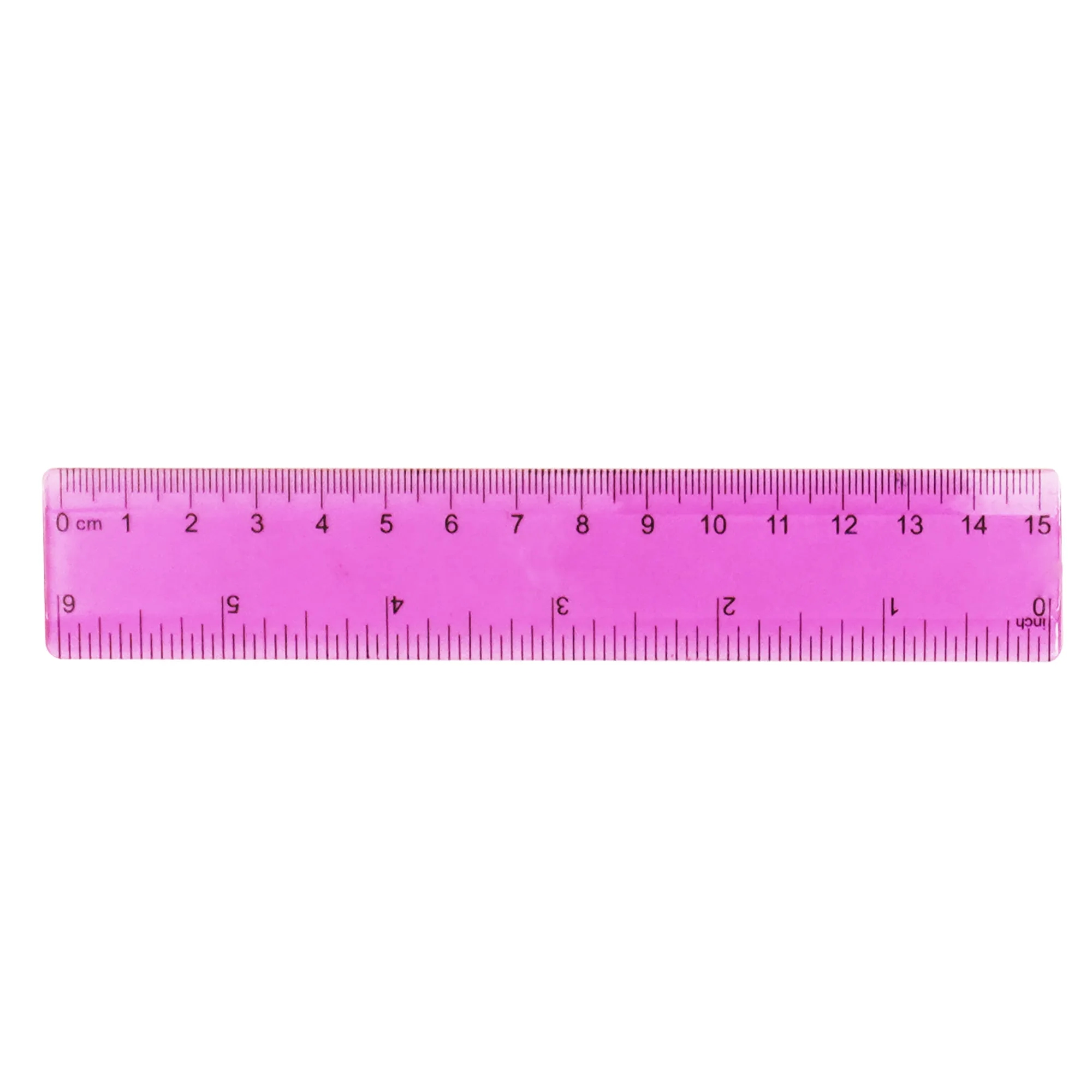6-Inch Colored Transparent Ruler 5