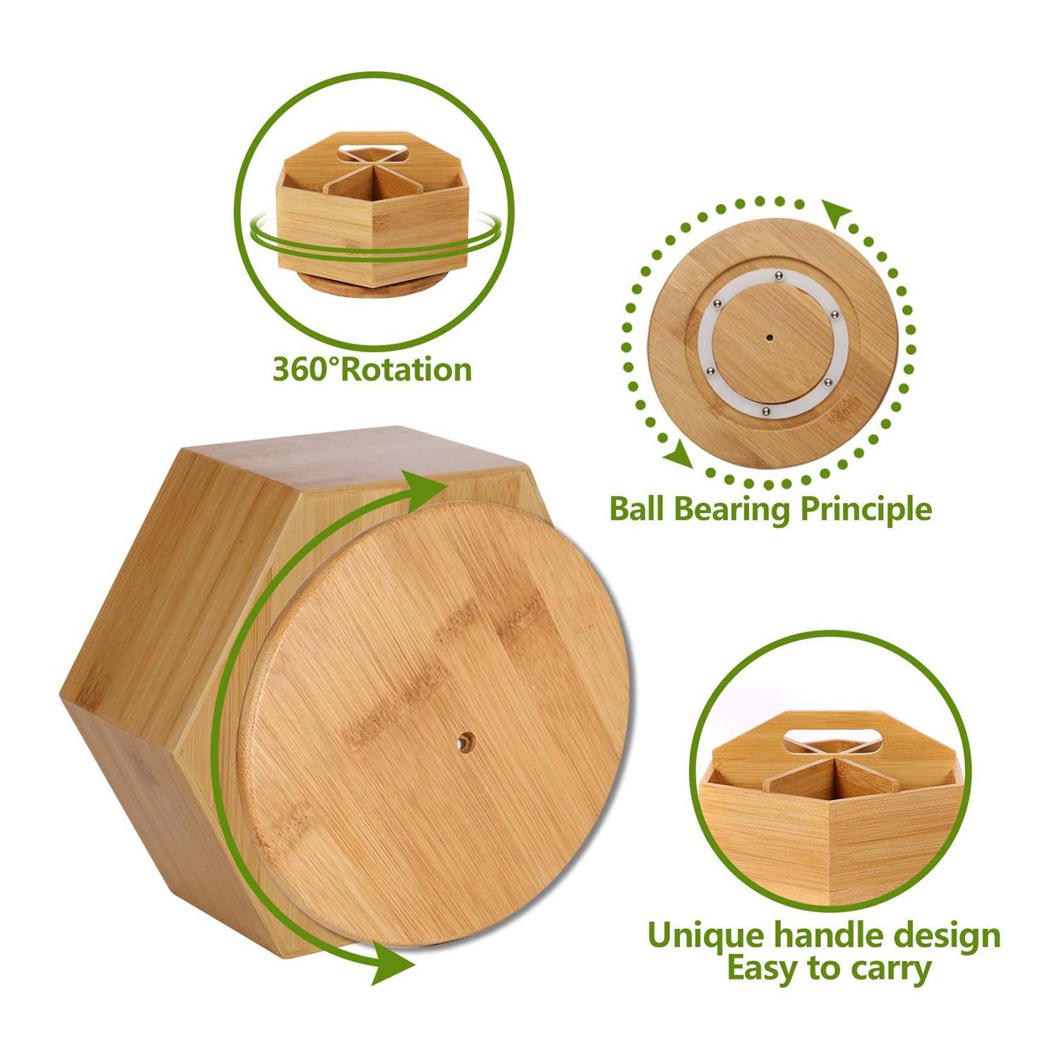 Rotating Bamboo Pen Caddy 4