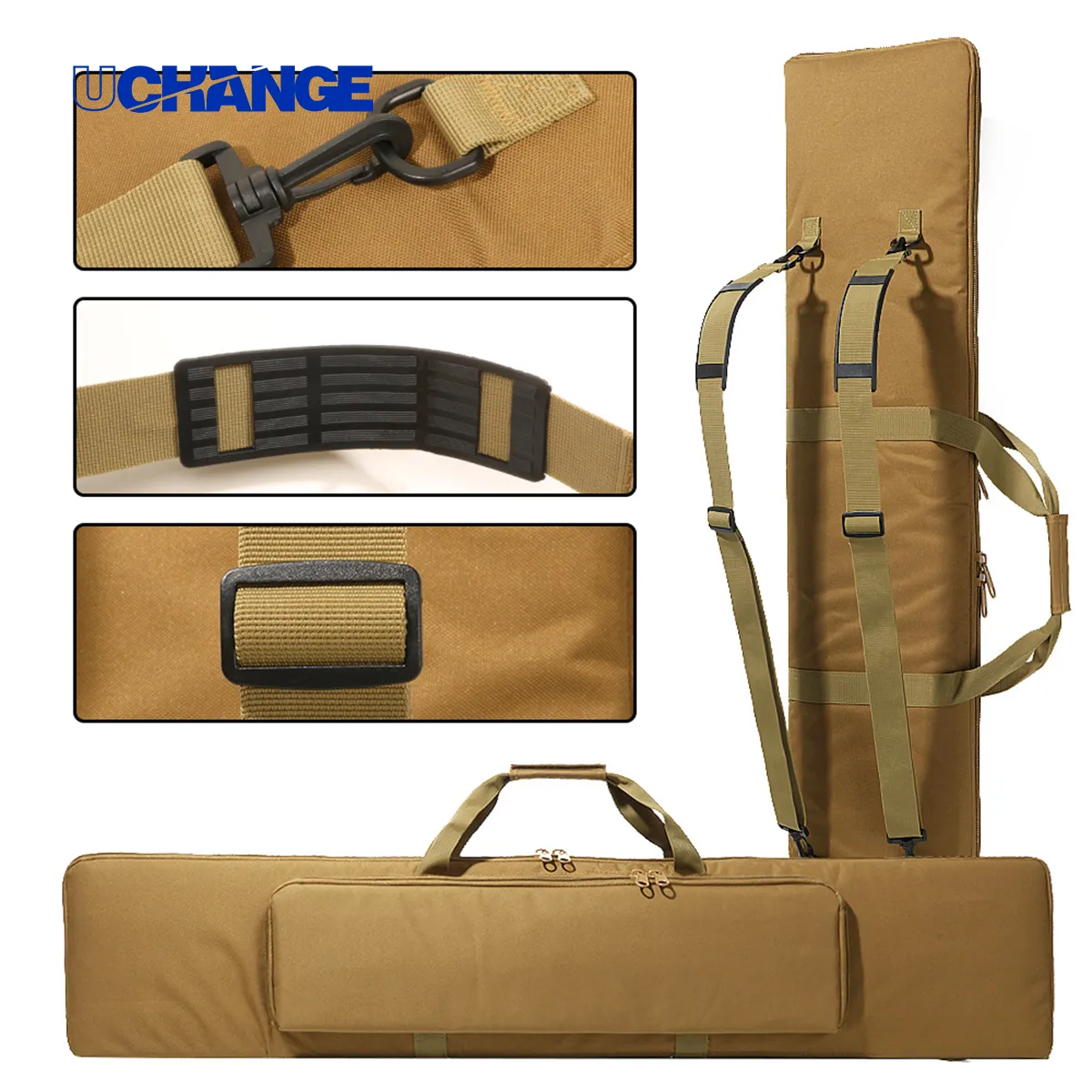 Padded Rifle Soft Case With Backpack Straps 4