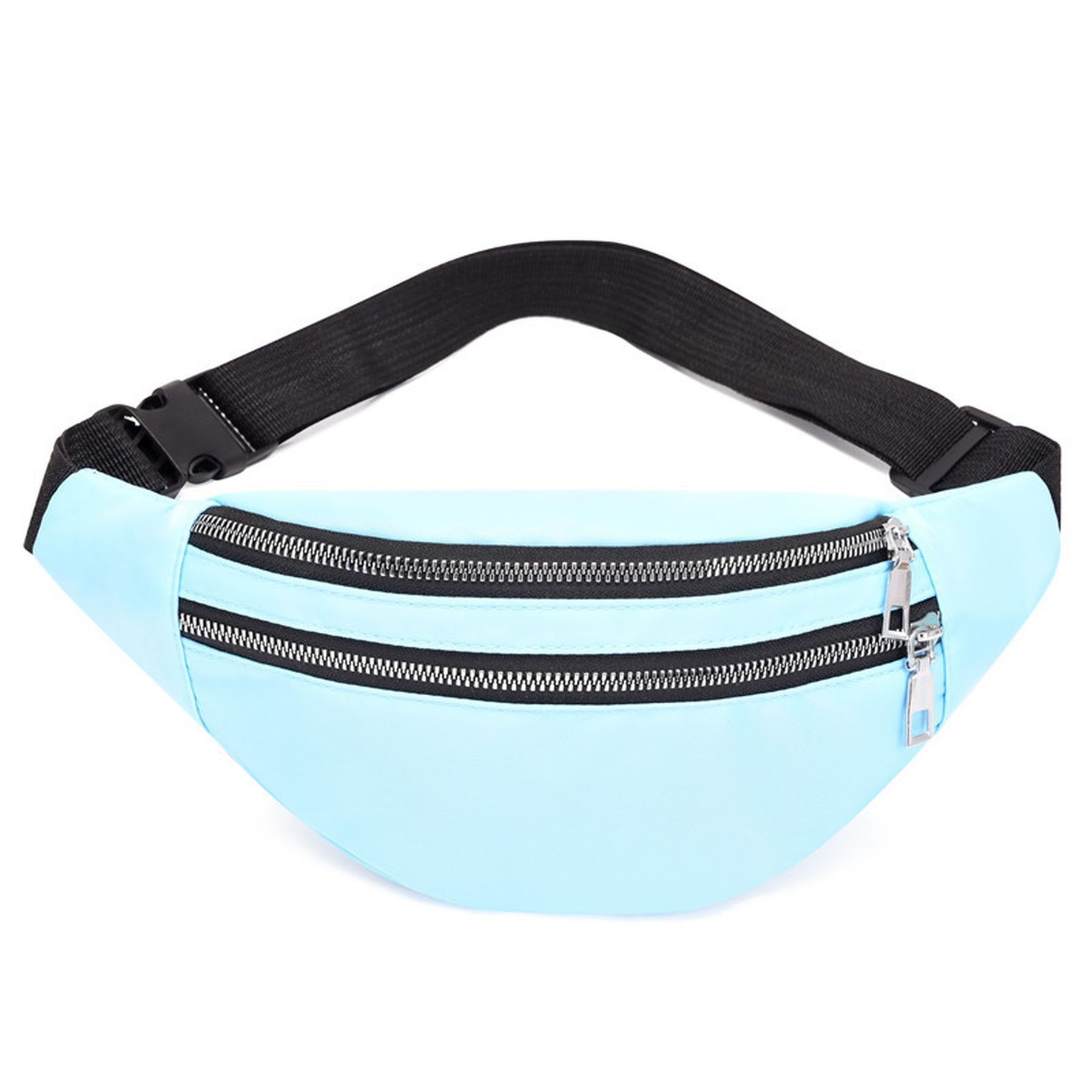 Sports Zipper Fanny Pack Travel Oxford Waist Bag 17