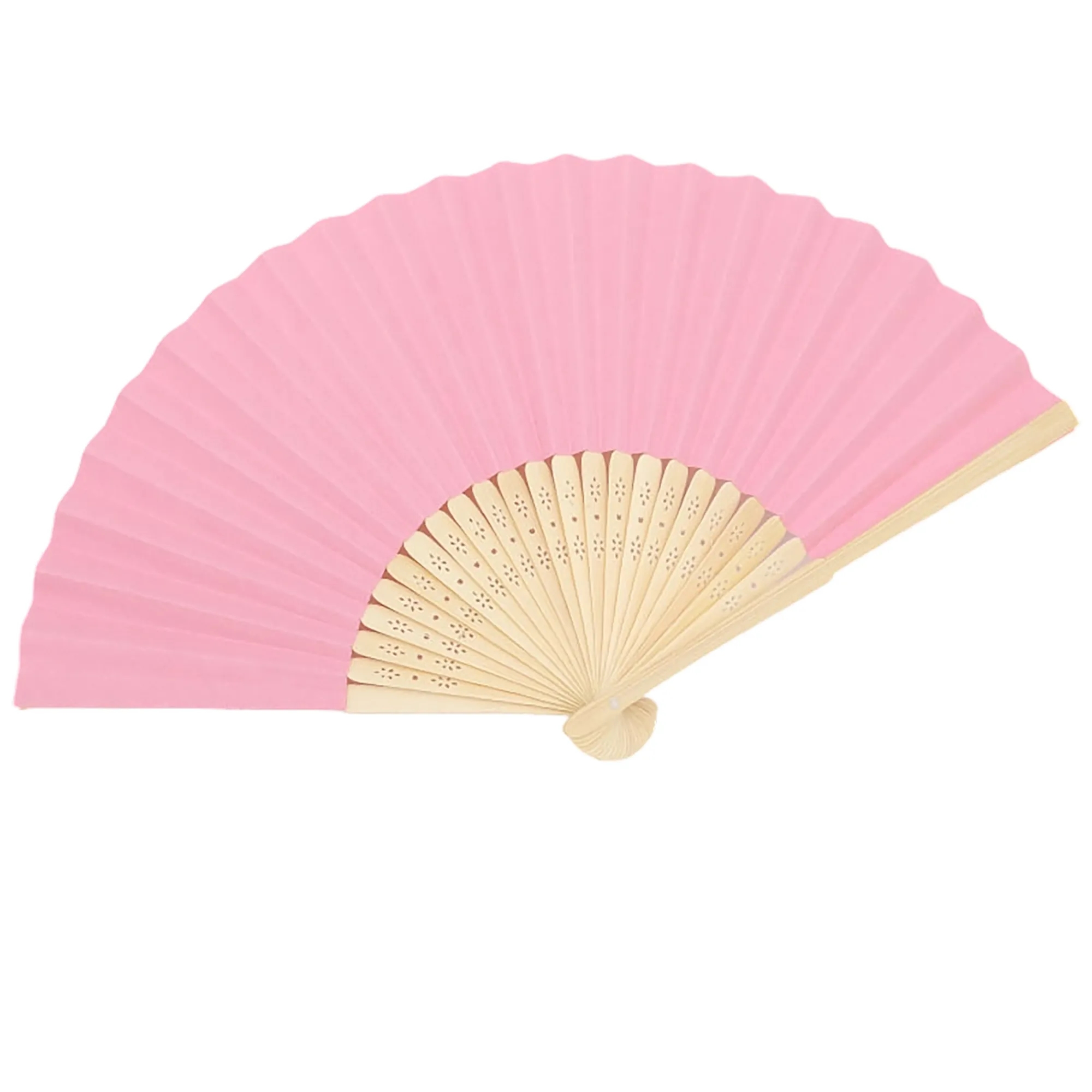 Bamboo Handle Paper Folding Fan Decorative 3