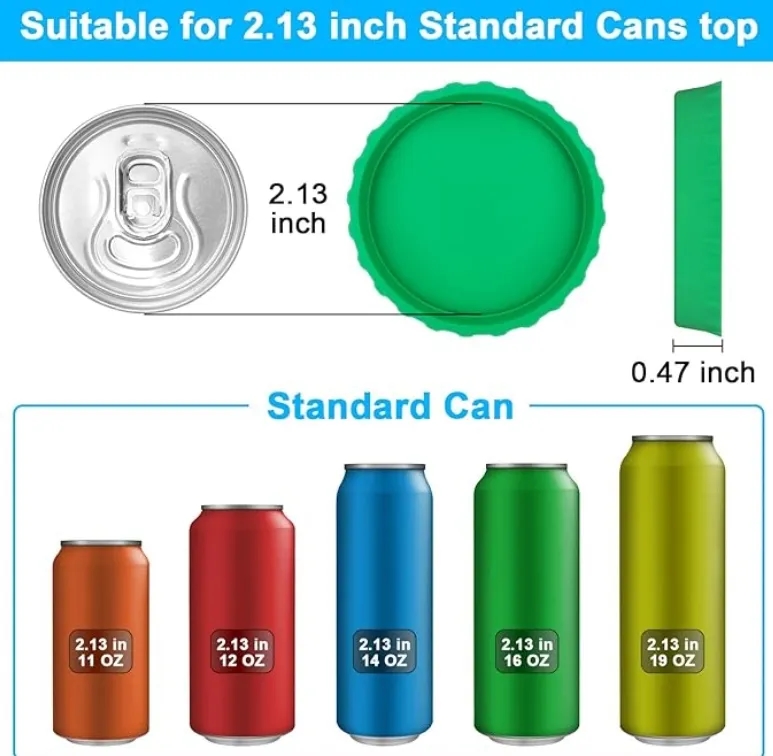 Reusable Silicone Can Lid for Beverage Cans 6
