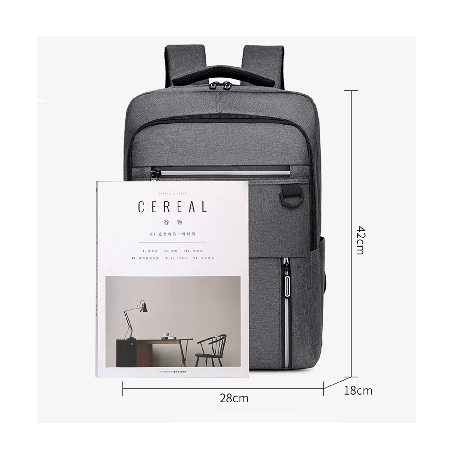 Oxford College Backpack With USB Charging Port 4