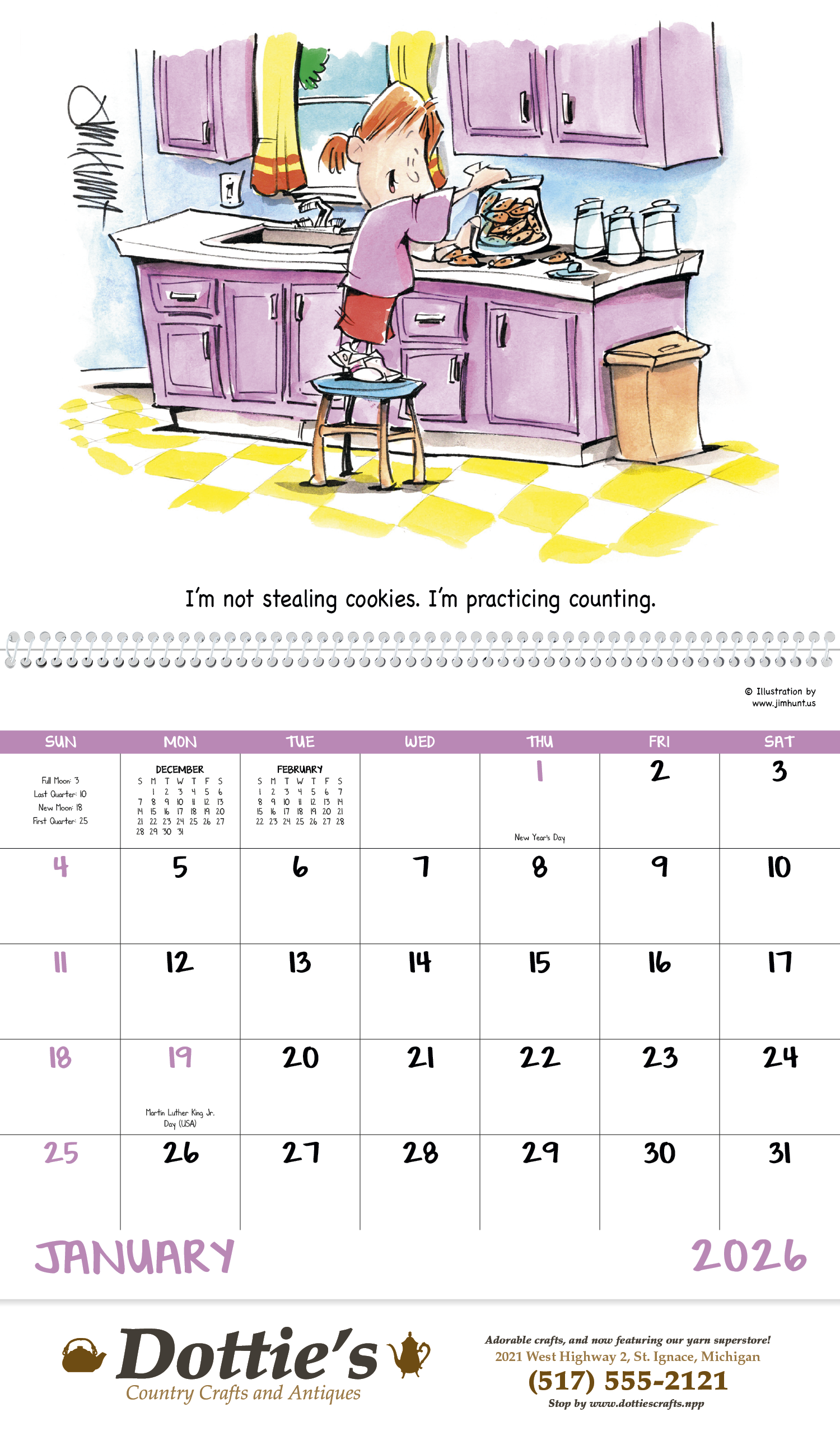 Good Value™ Laughing It Up! - Spiral Calendar 11