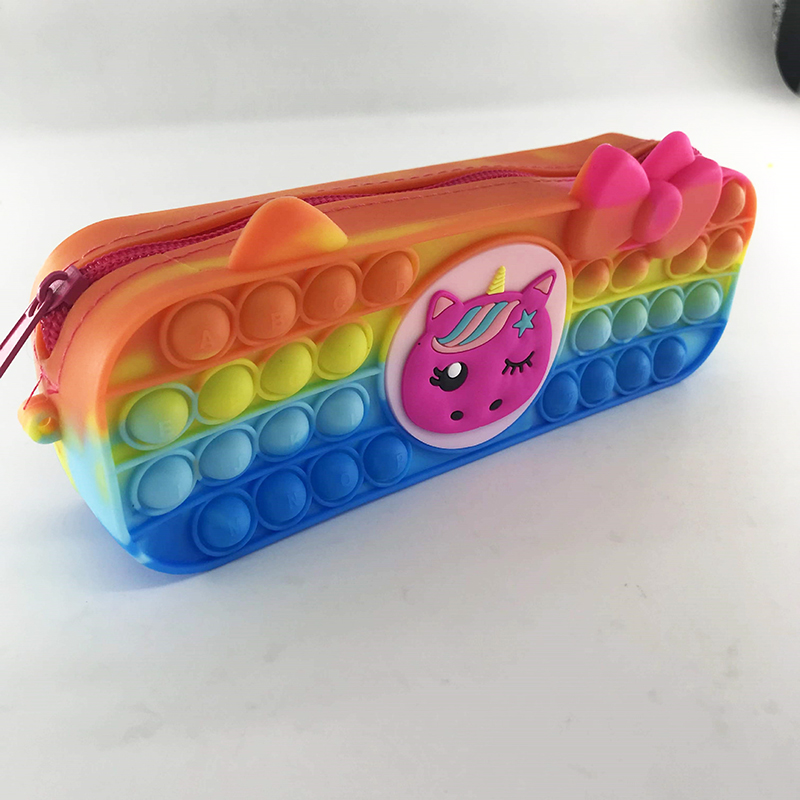Silicone Popper Fidget Pencil Case for Girls 20