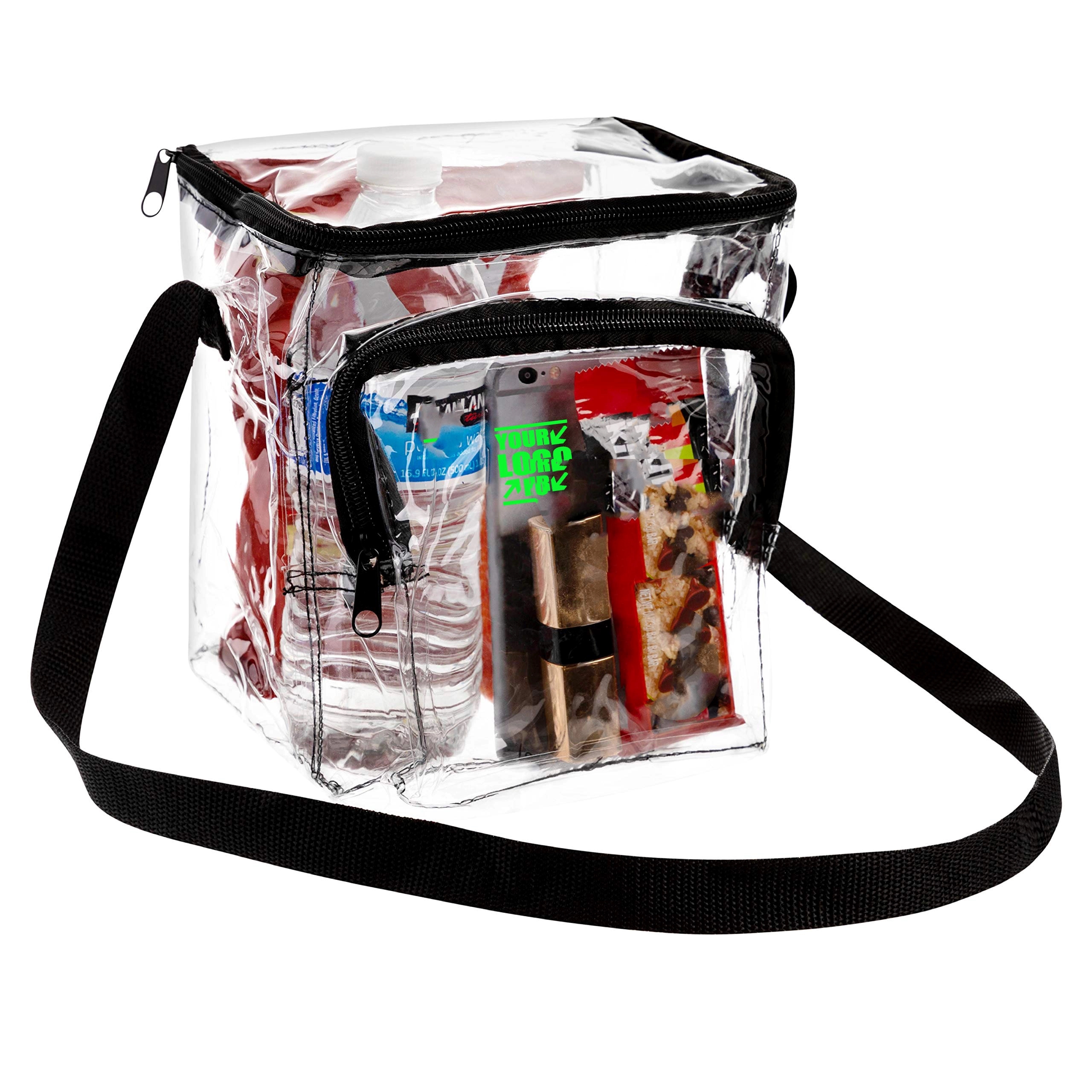 Pvc Clear Vinyl Crossbody Seethrough Lunch Tote Bags 2