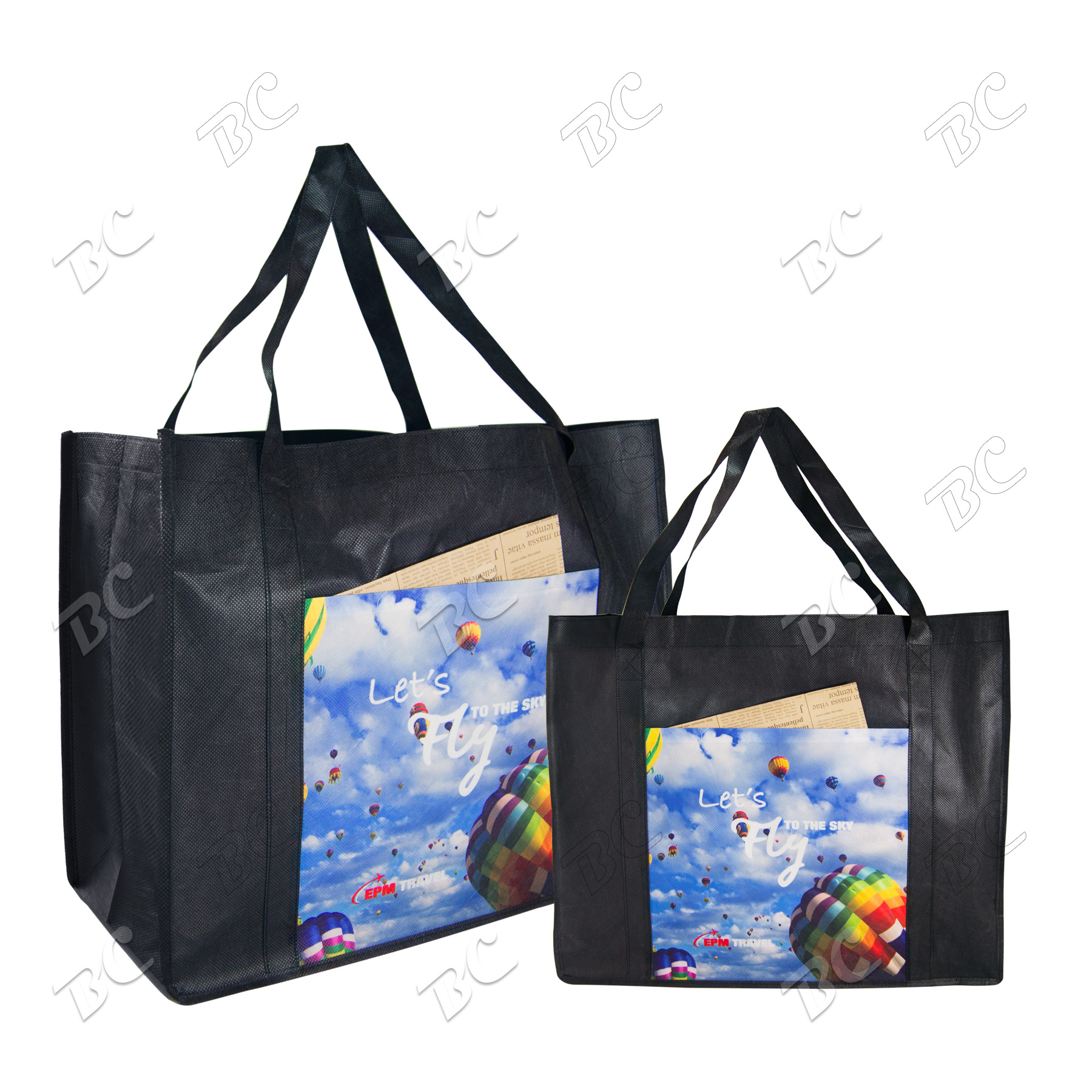 18 x 15 inch 100 GSM PET Non-woven Shopper Tote Bag 4