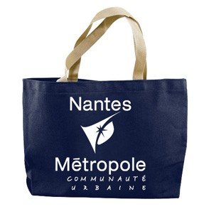 Colored Canvas Tote w/Gusset (14"x11"x3"), custom tote bag with logo imprint 5