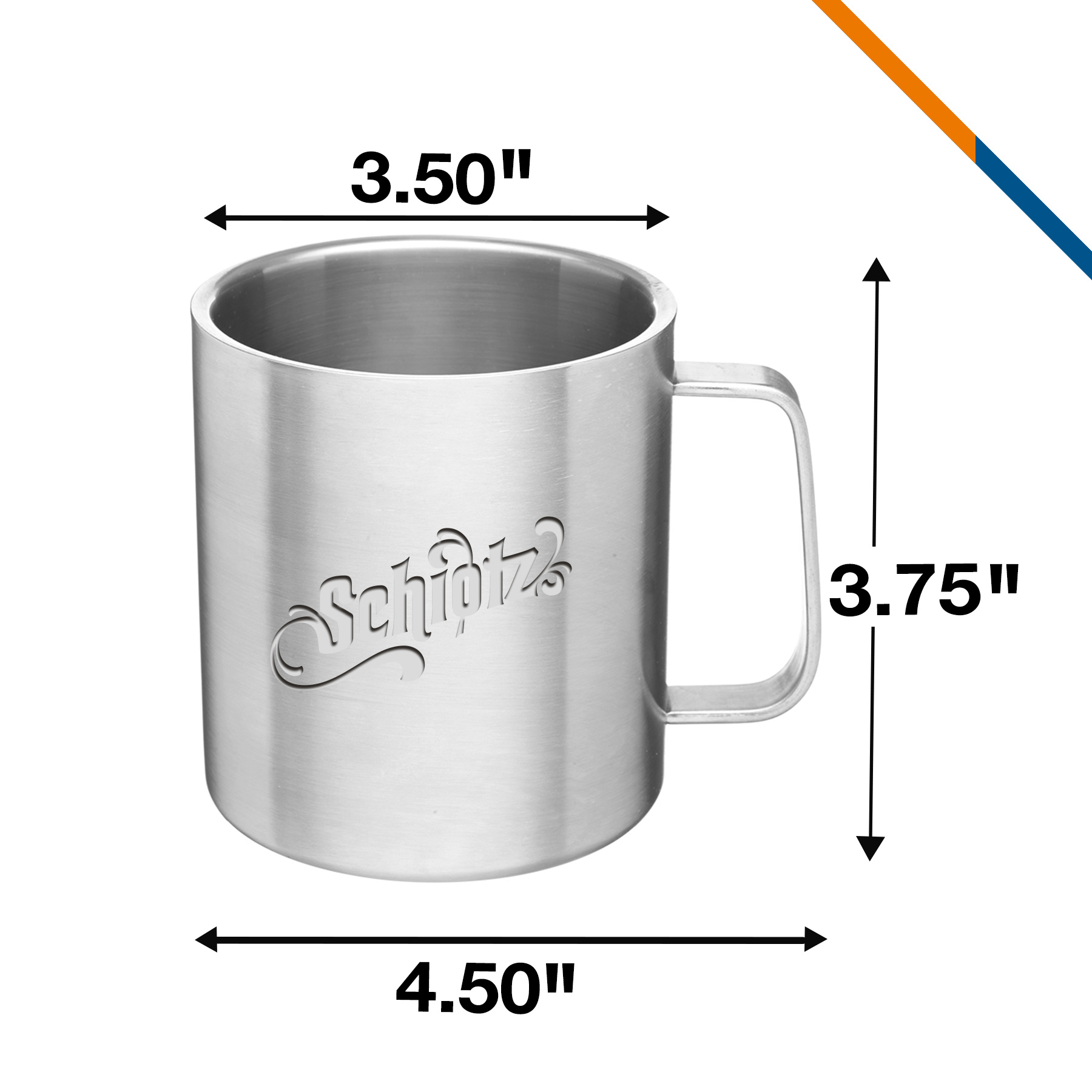 Gress Stainless Steel Mug - 15 OZ. 3