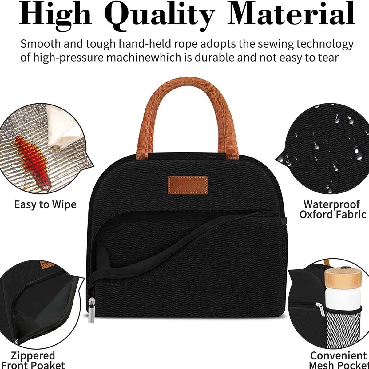 Large Capacity Reusable Insulated Cooler Lunch Tote bag 2