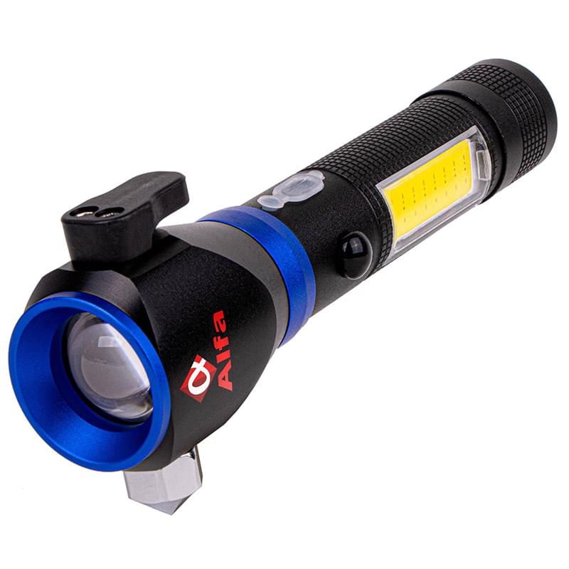 CROSSOVER-200 Tactical Multi-Functional Flashlight with COB Lamp USB Chargeable Focus 1