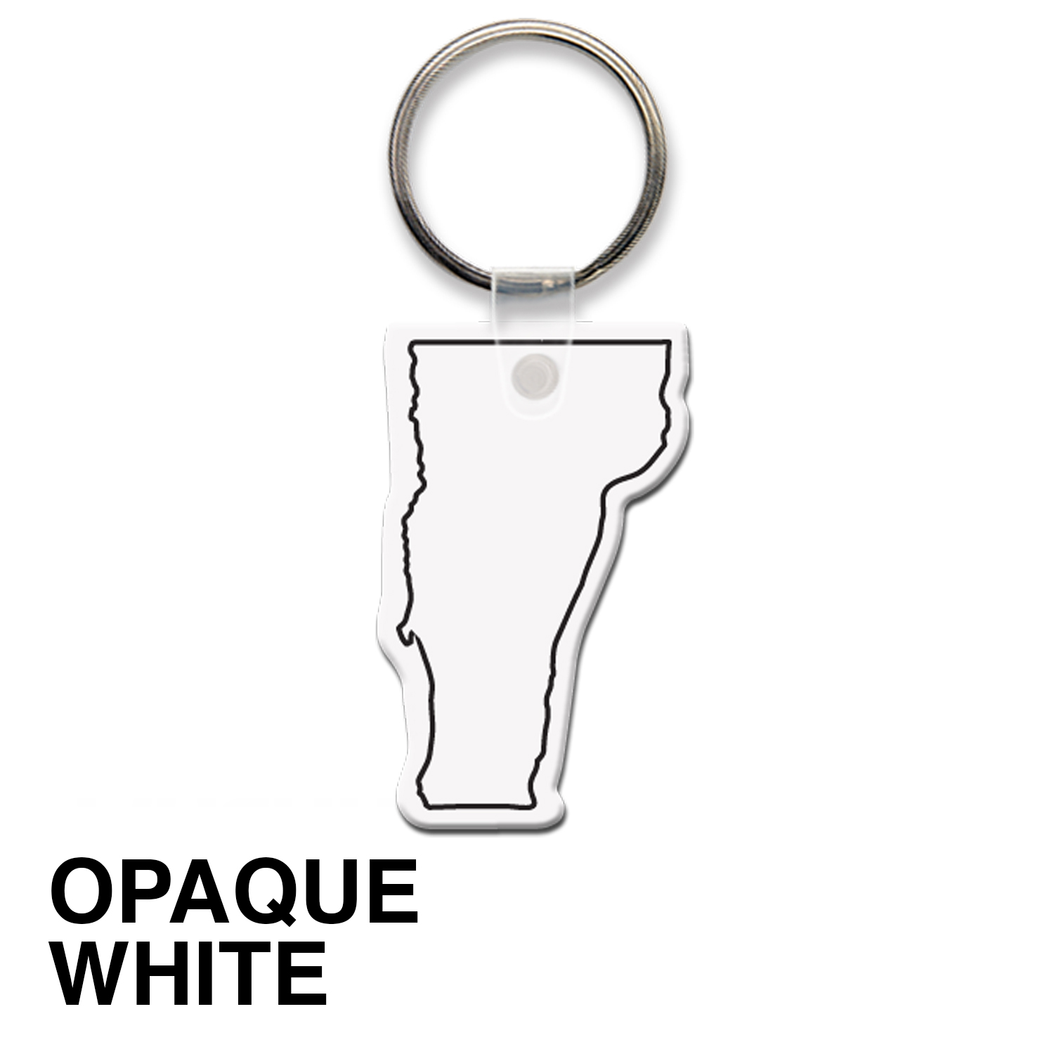 Vermont State Shape Key Tag (Spot Color) 3
