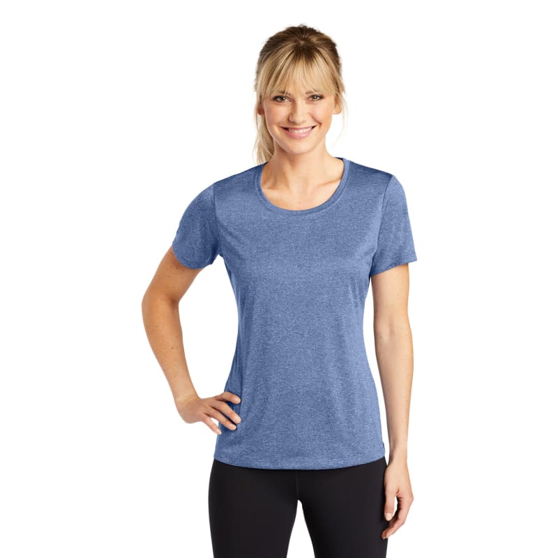Sport-Tek Women's Heather Contender Scoop Neck Tee. 25