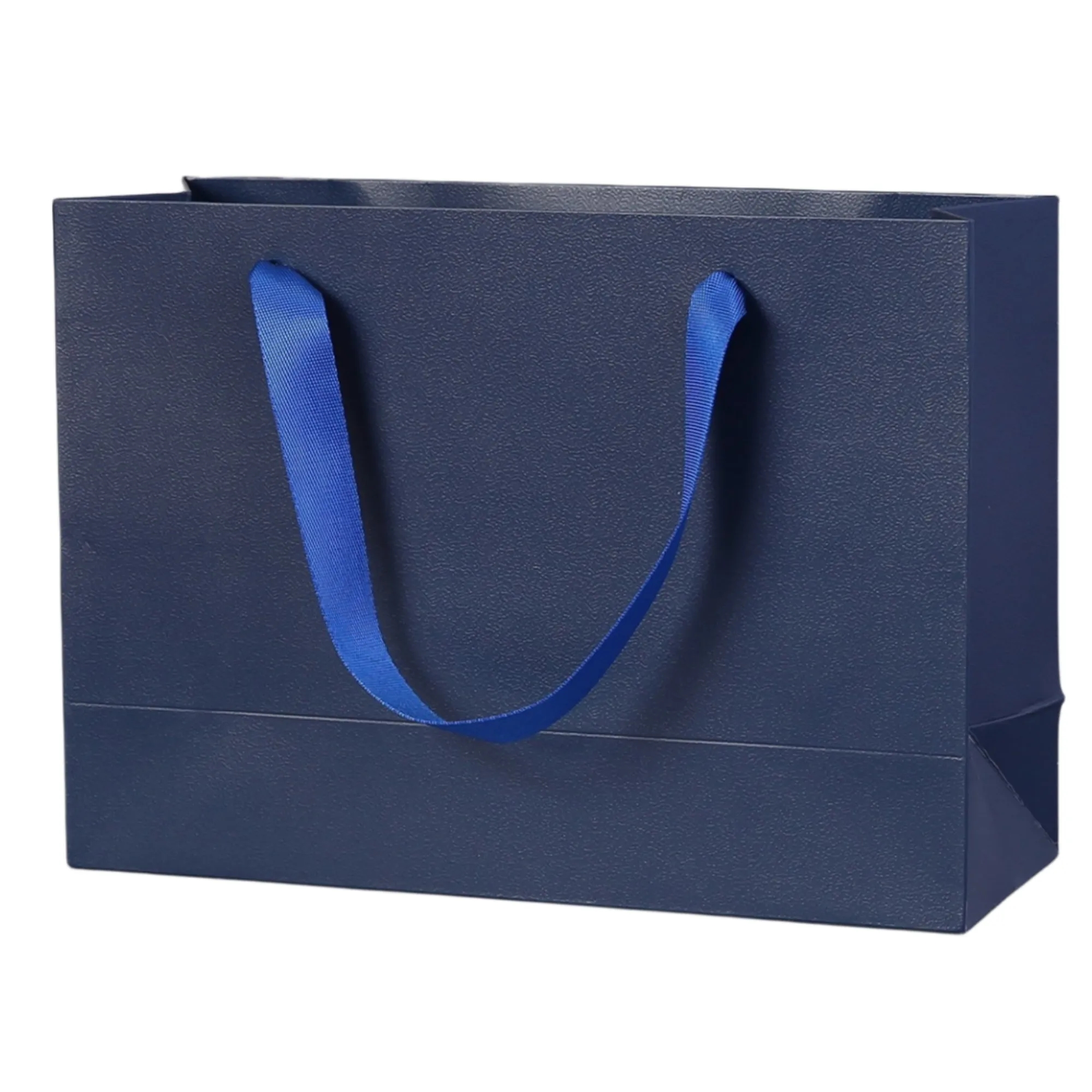White Kraft Paper Shopping Bags with Ribbon Handles 5