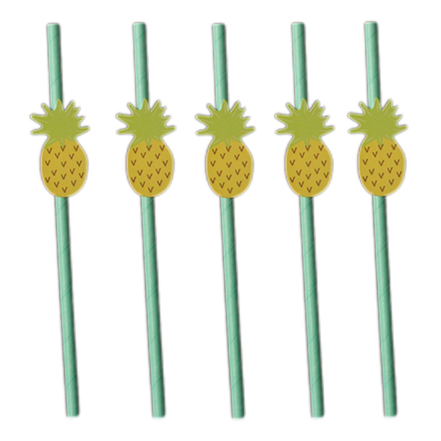 10PCS Fruit Themed Disposable Paper Straws 6