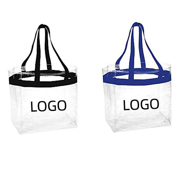 Clear Stadium Tote W/ Reinforced Handles 2