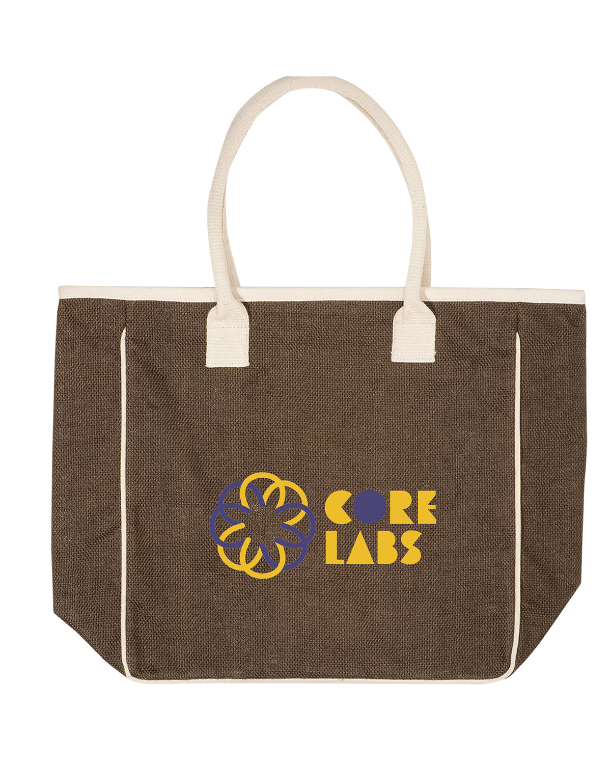 Seville Jute & Canvas Tote Bag 1