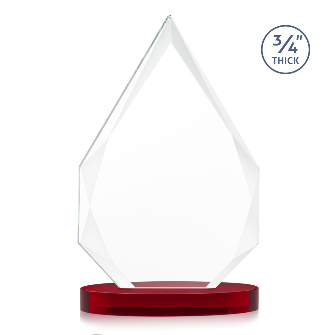 Hawthorne VividPrint™ Award on Alberton Base - Red 6