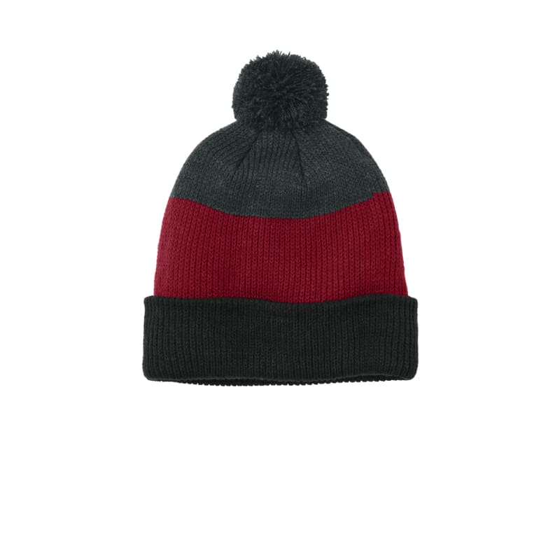 Port Authority Cozy Striped Pom Beanie 6