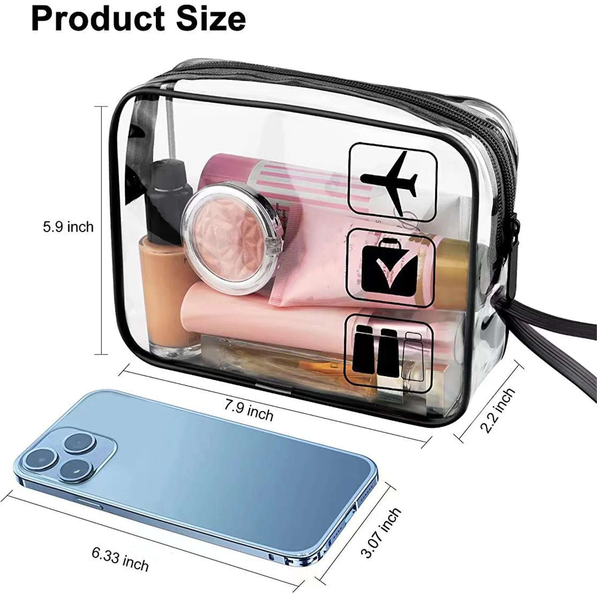 Clear Travel Cosmetic Bag 5