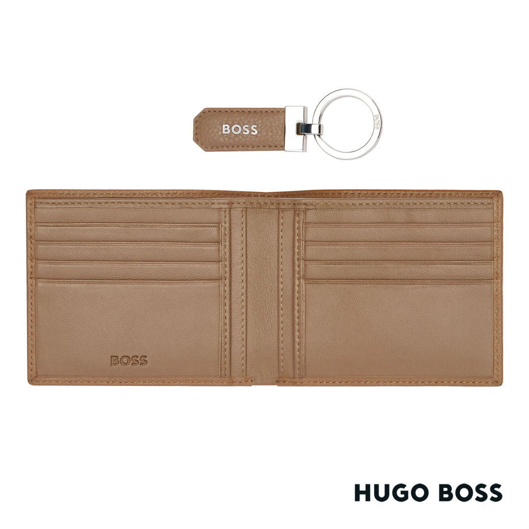 Hugo Boss® Classic Grained Key ring & Wallet Set 3