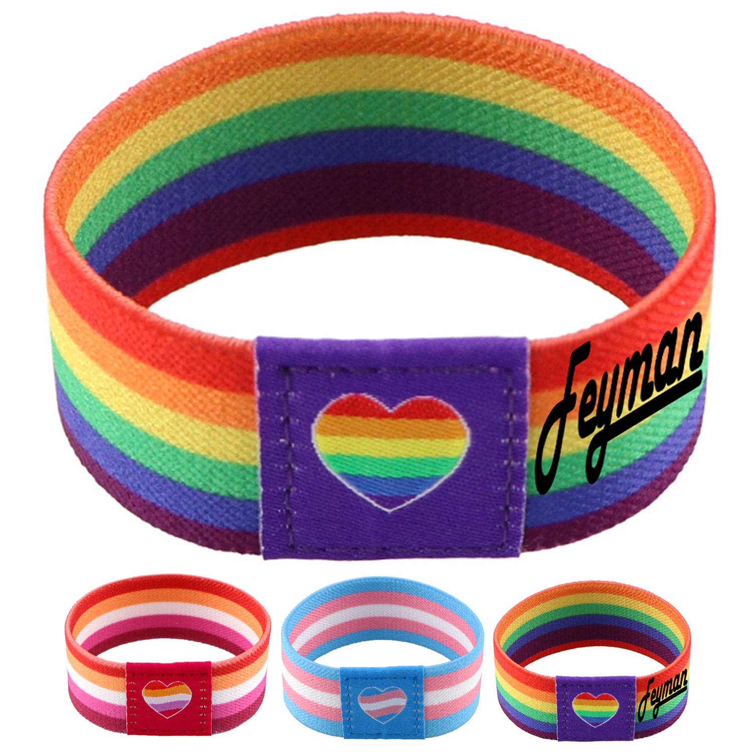 Rainbow Sports Elastic Wrist Strap