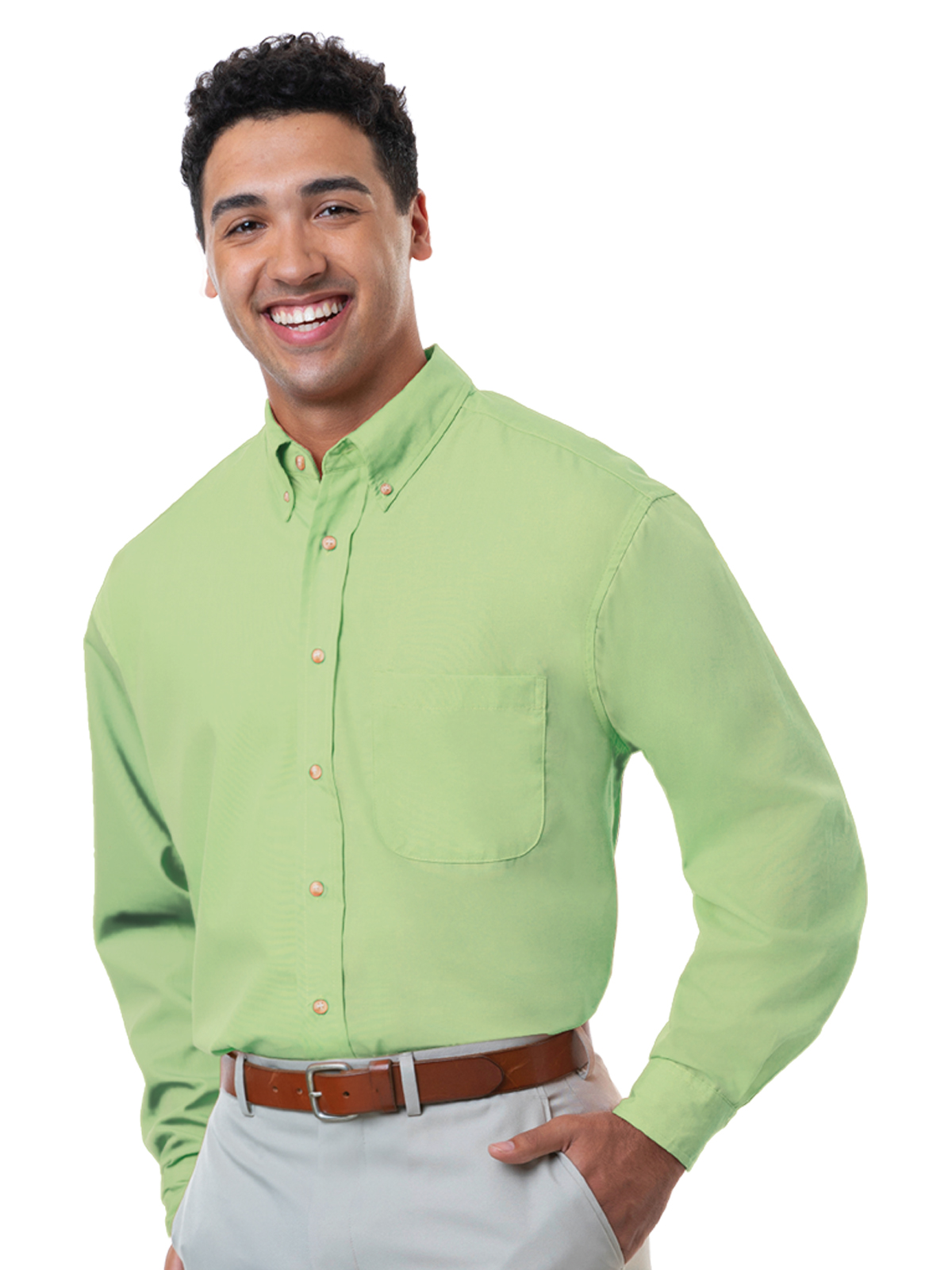 Blue Generation - Men's 1-Pocket Superblend Poplin Shirt 54