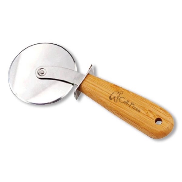 BistroTek Premium Bamboo Pizza Cutter Wheel