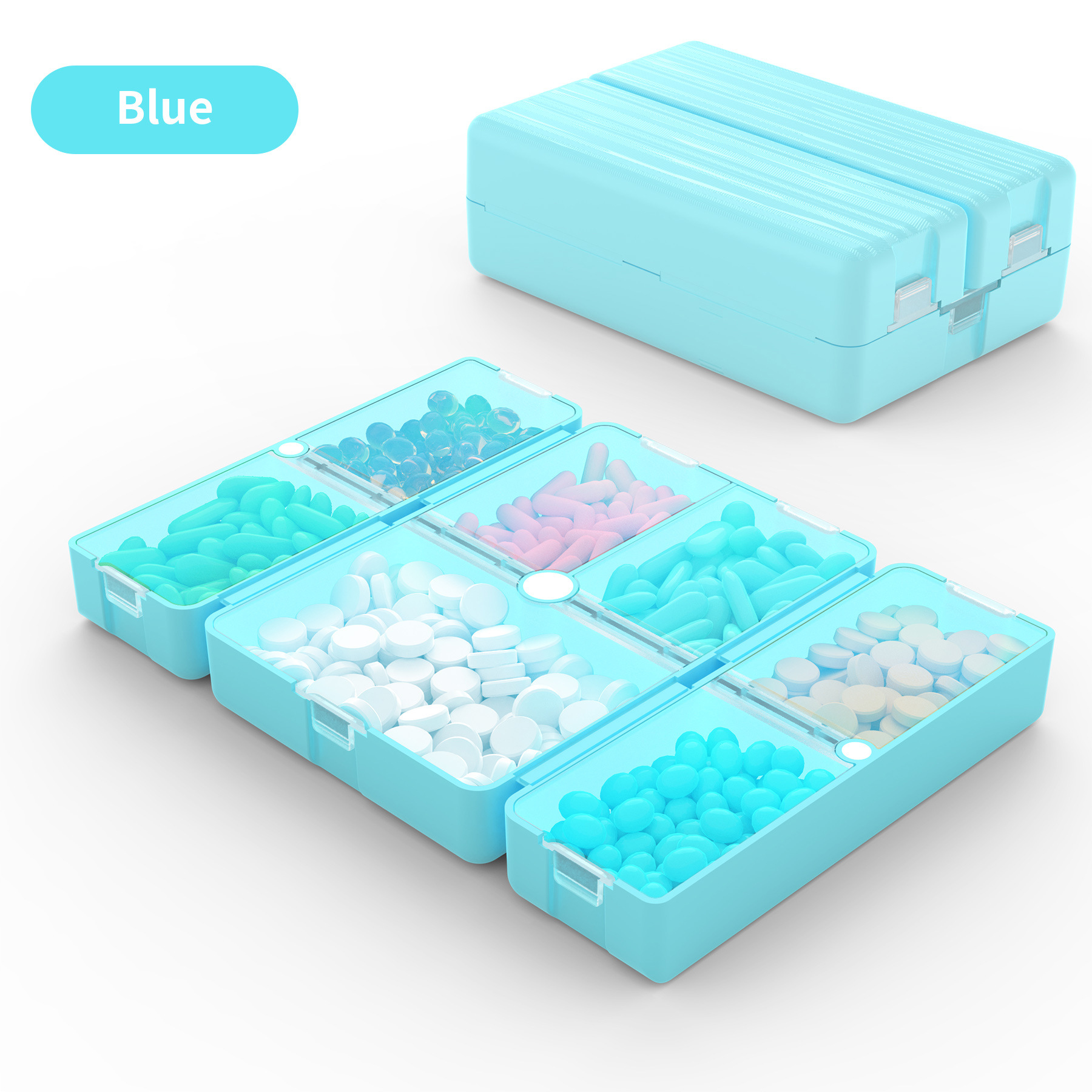 7-Day Foldable Travel Pill Organizer 3