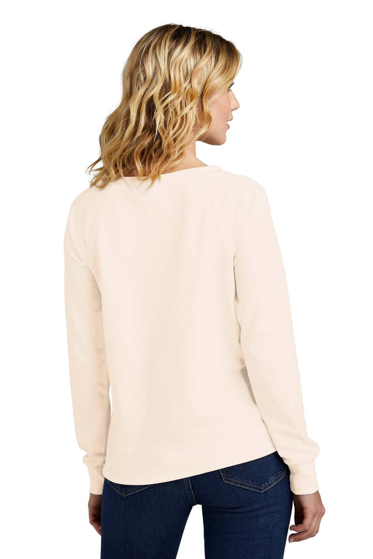 District Women's Featherweight French Terry Long Sleeve Crewneck DT672 37