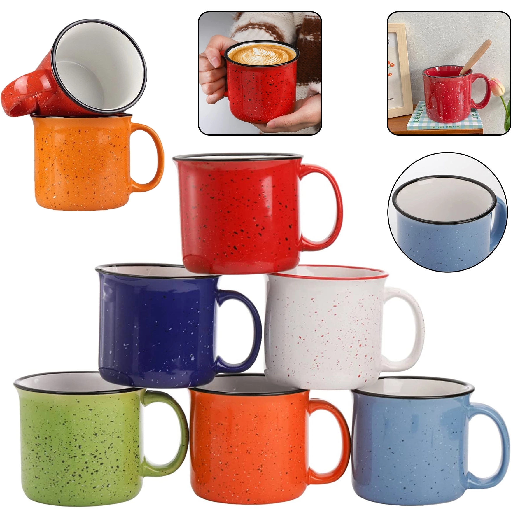 16 oz Ceramic Mug with Handle 2