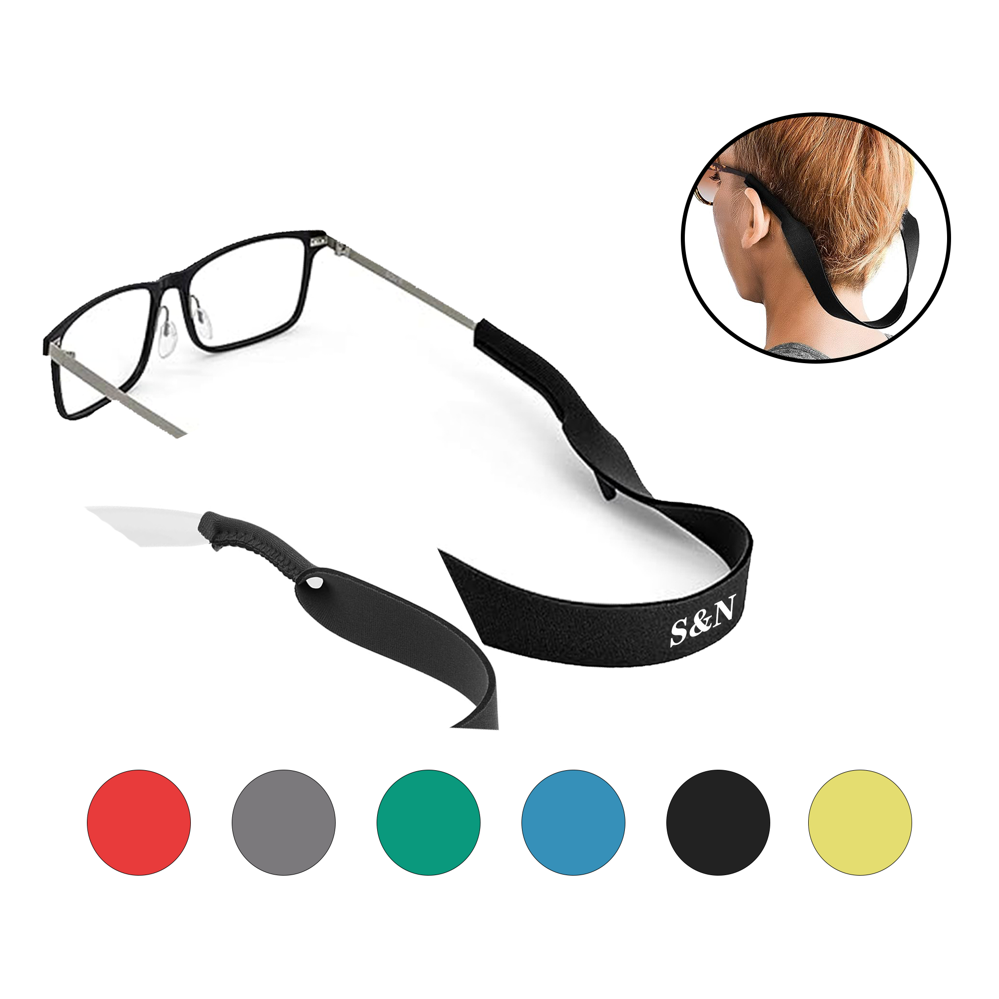 Sports Diving Running Glasses Fixed Lanyard 3