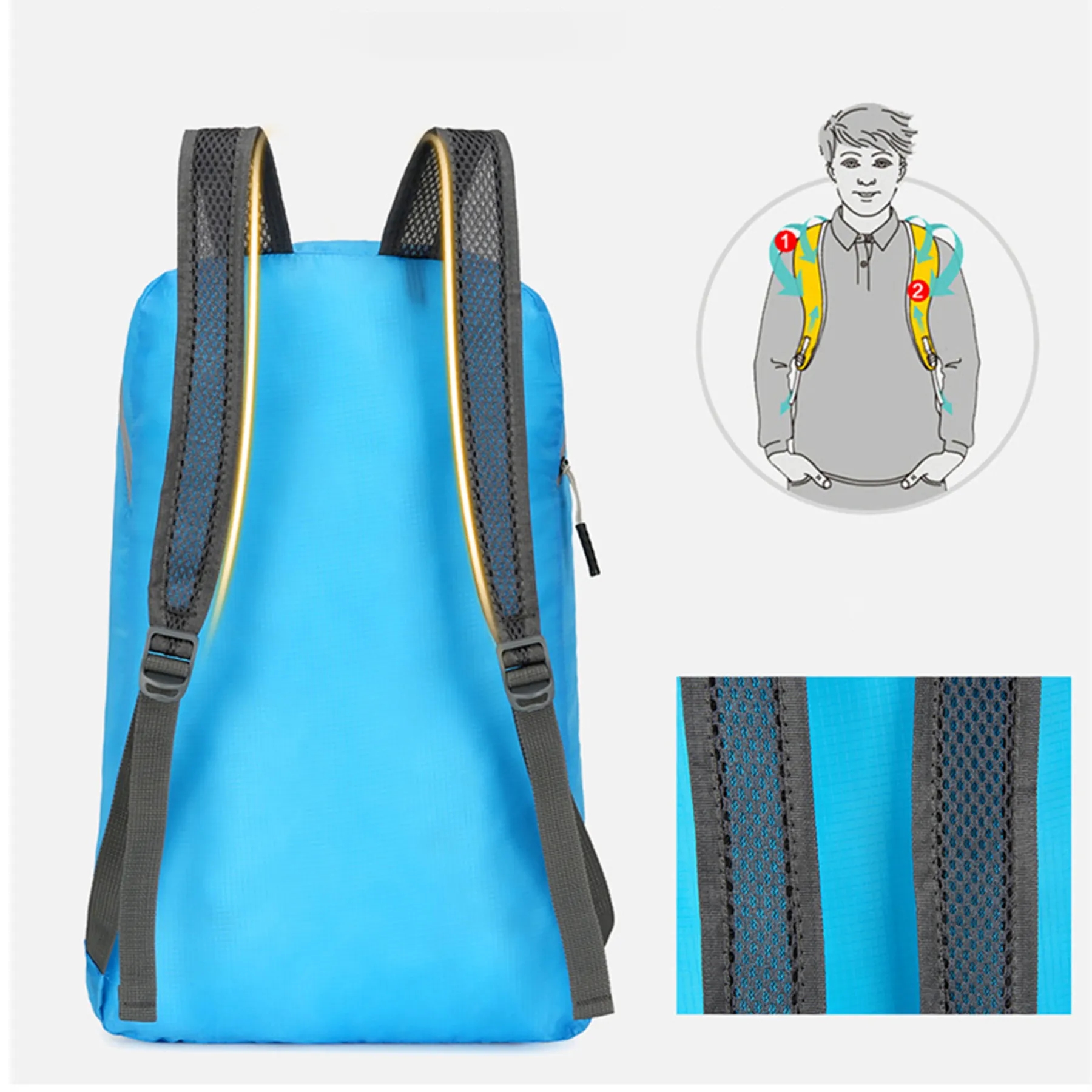 Foldable ultra-thin backpack 4