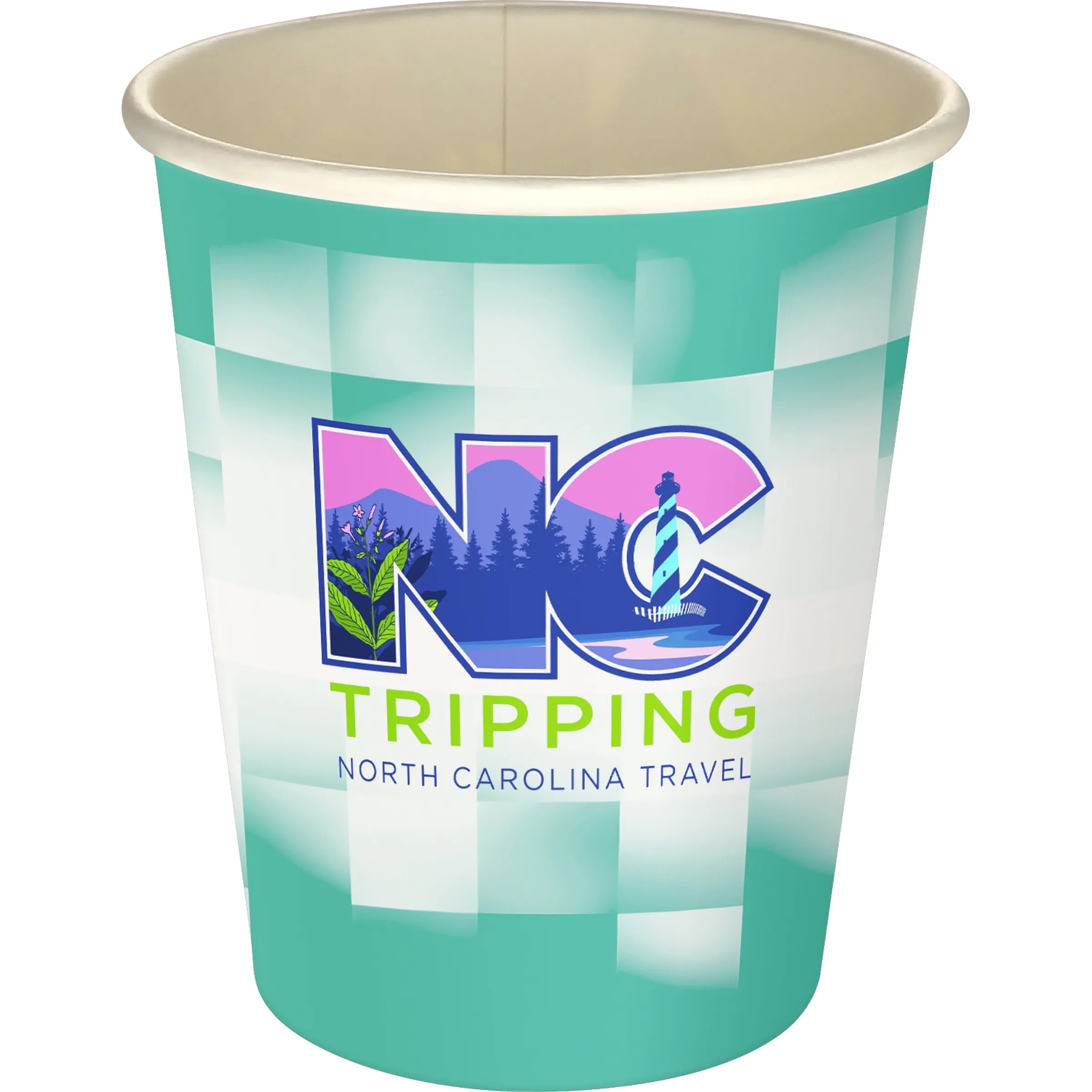 5 oz Full Color Shaded Checkers Paper Cup 21