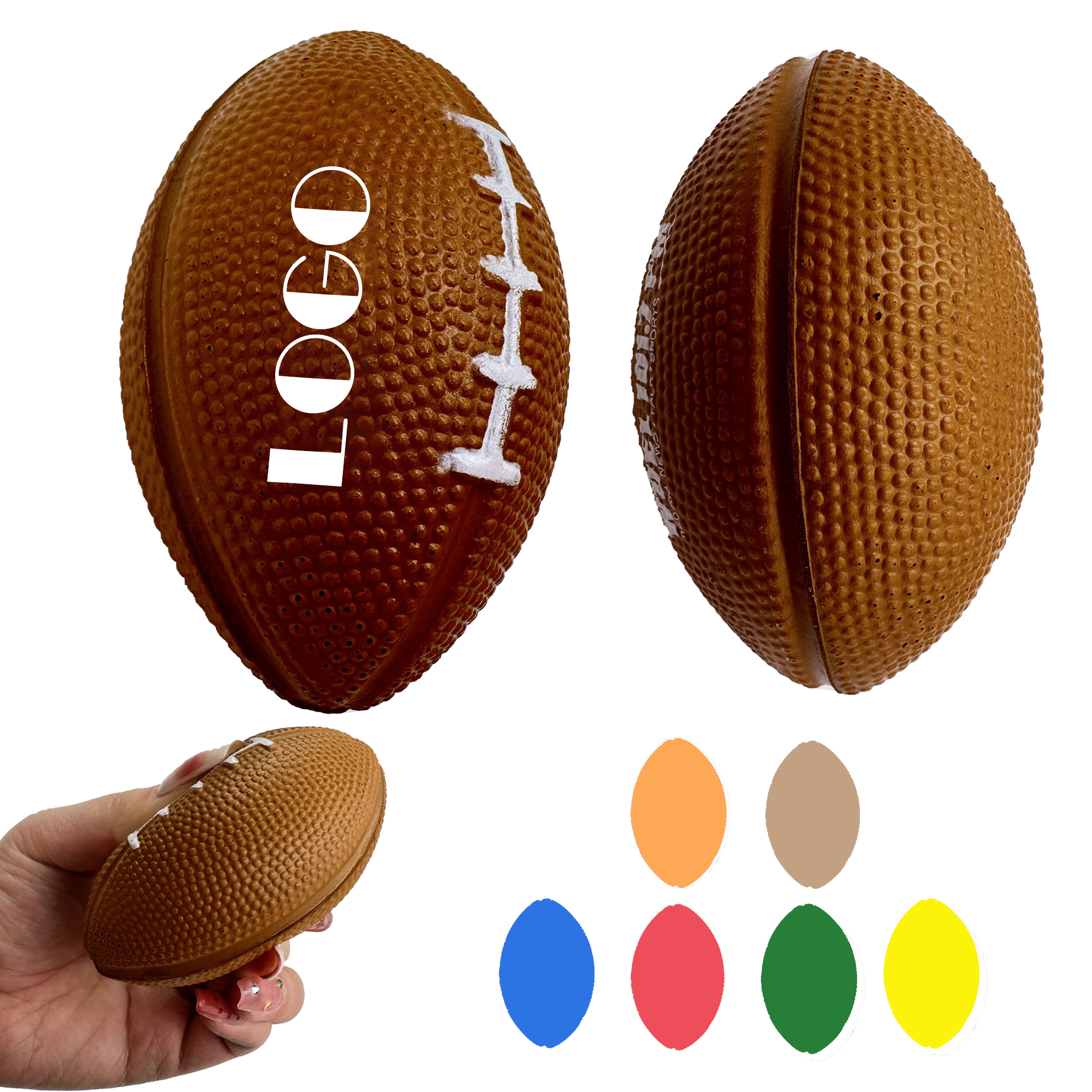 Small Football Shape Stress Reliever 2